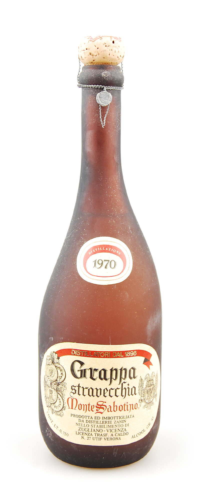 Grappa 1970 Monte Sabotino Stravecchia Zanin