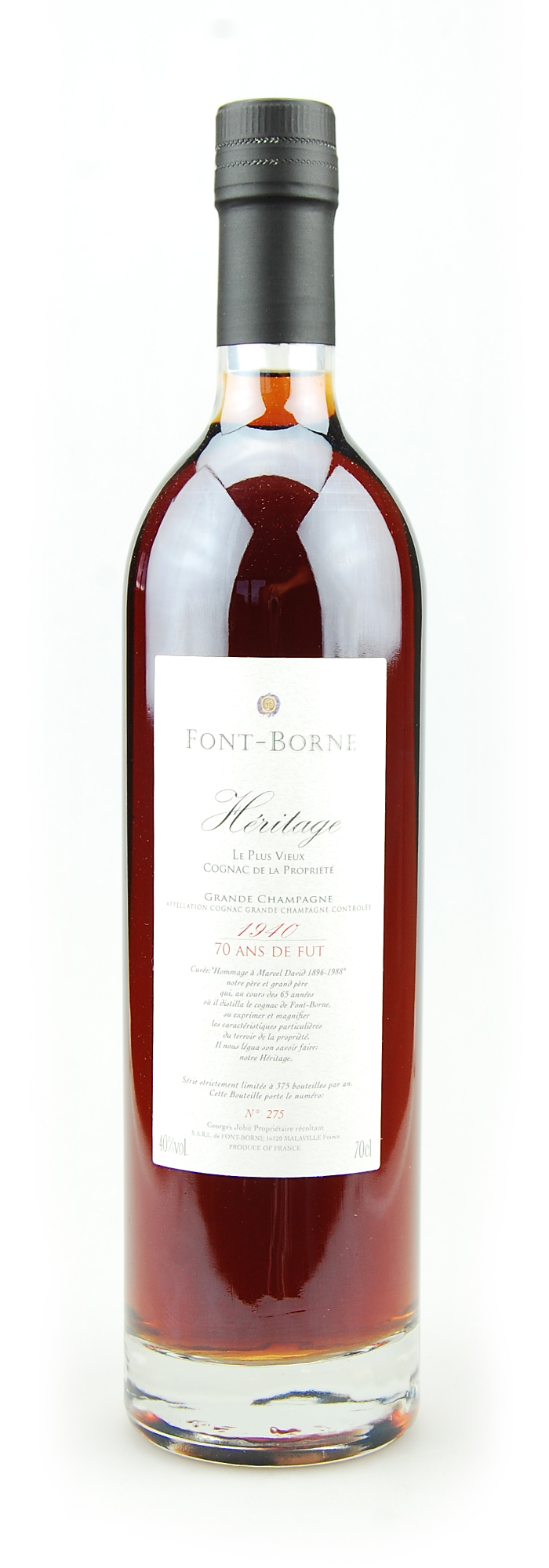 Cognac 1940 Font-Borne Heritage 70 Jahre