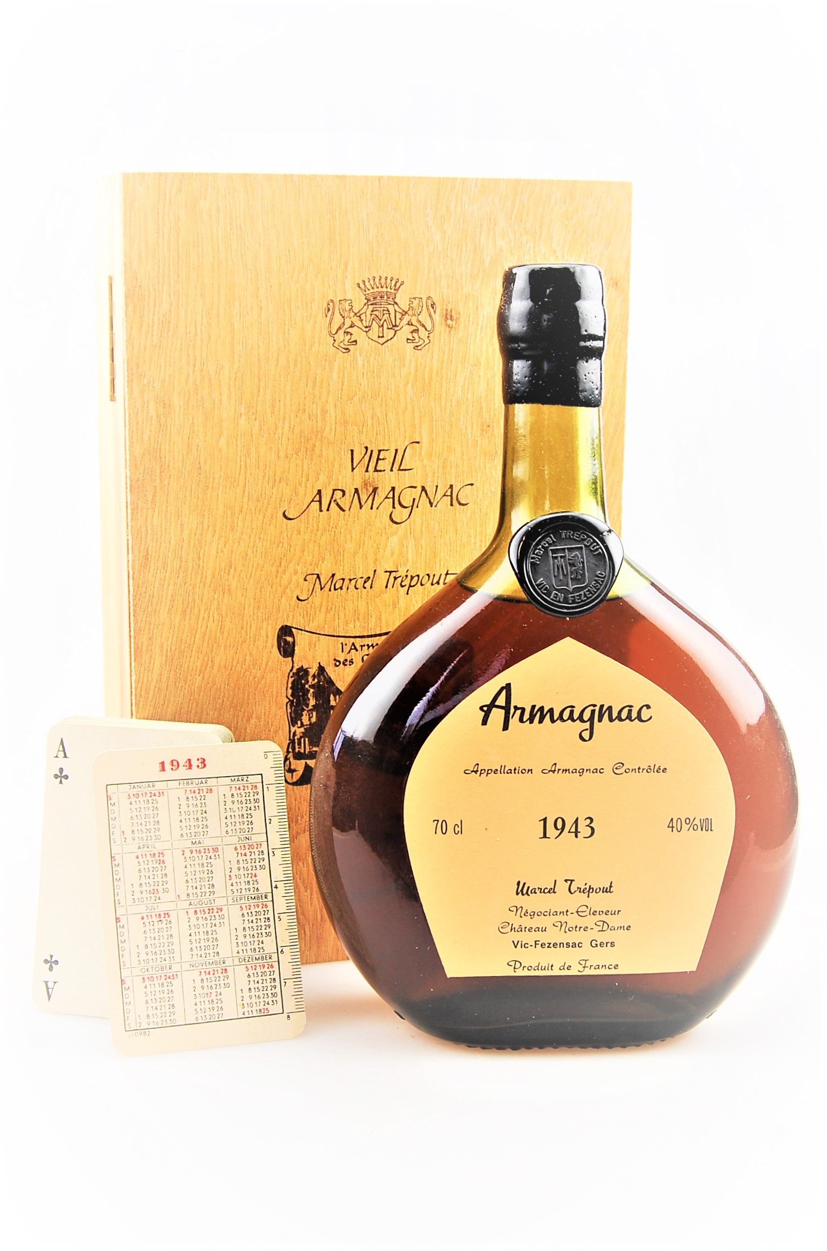 Armagnac 1943 Vieil Armagnac Marcel Trepout
