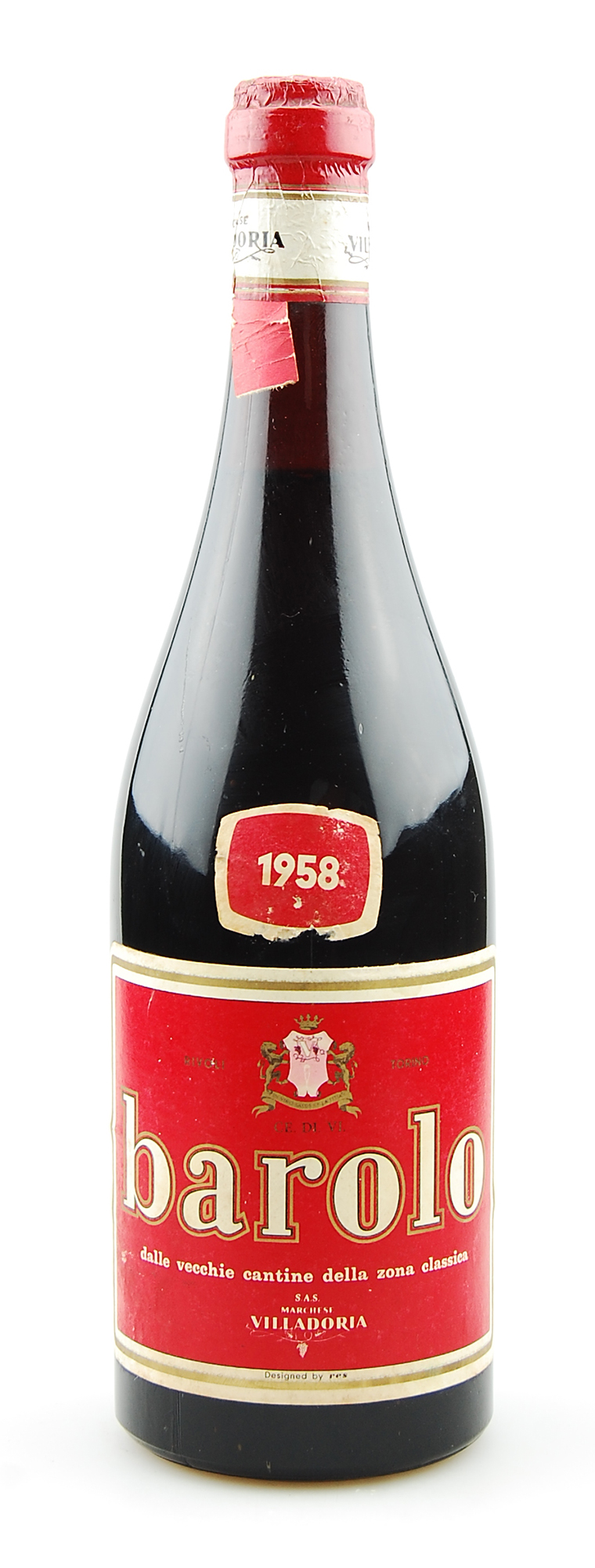 Wein 1958 Barolo Marchese Villadoria (red label)