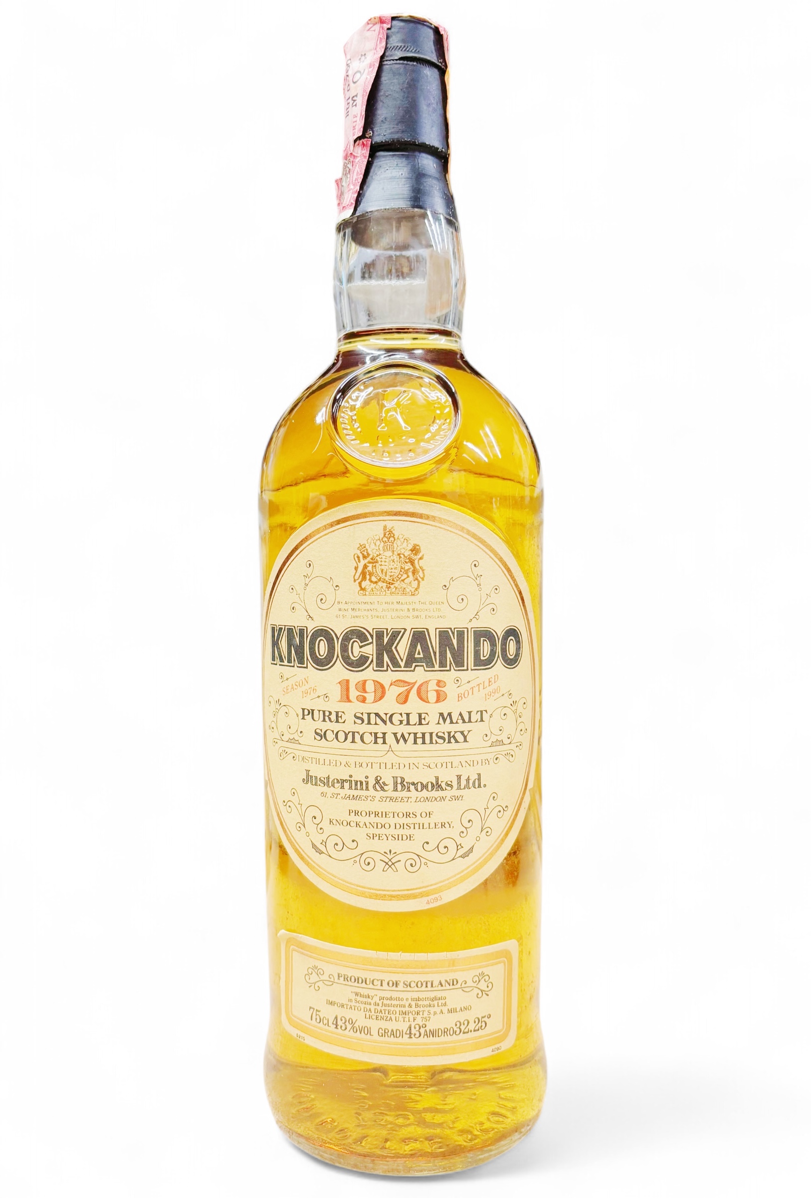 Whisky 1976 Knockando Pure Single Malt Scotch Whisky