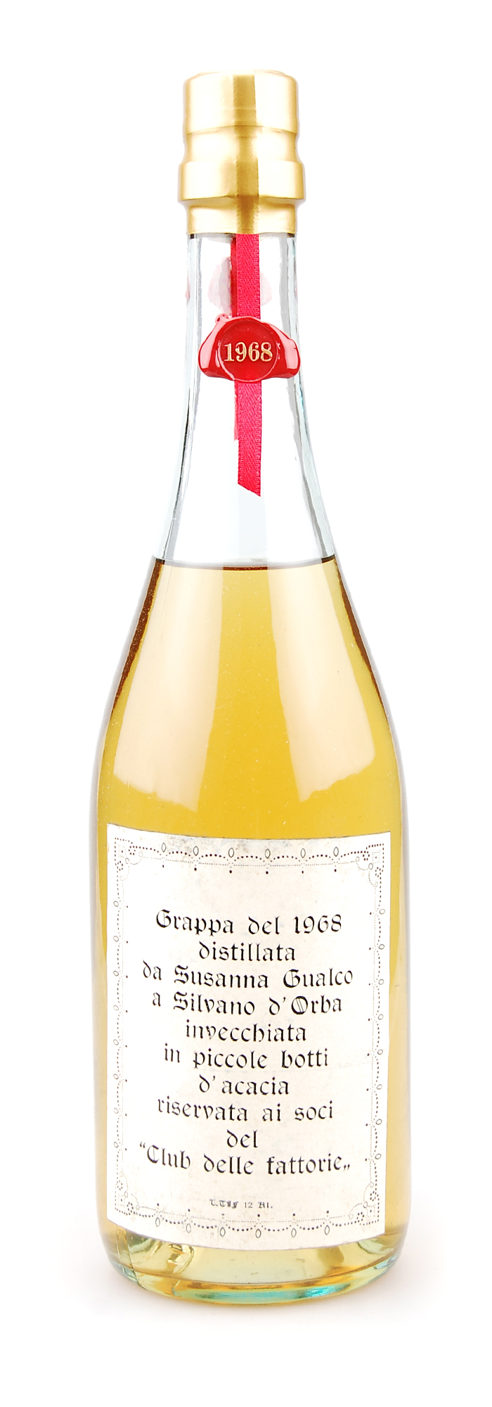 Grappa 1968 Invecchiata Susanne Gualco