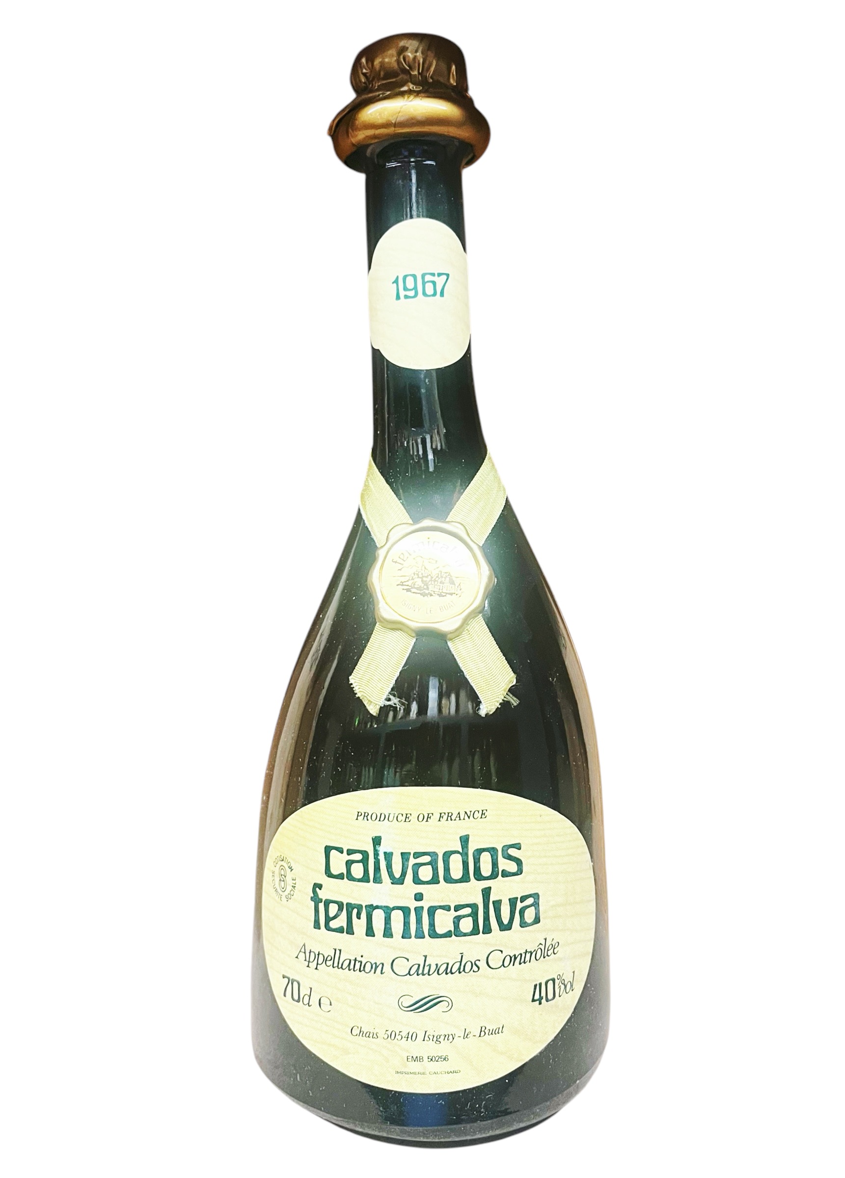Calvados 1967 Fermicalva Appellation Calvados Controlée