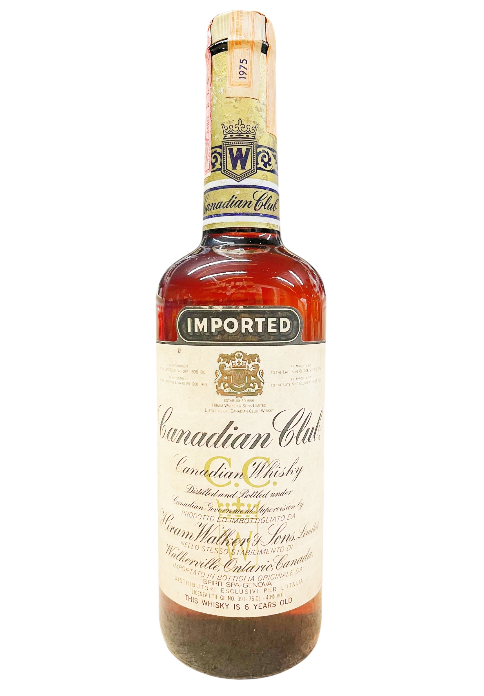 Whisky 1975 Canadian Club Whisky Hiram Walker