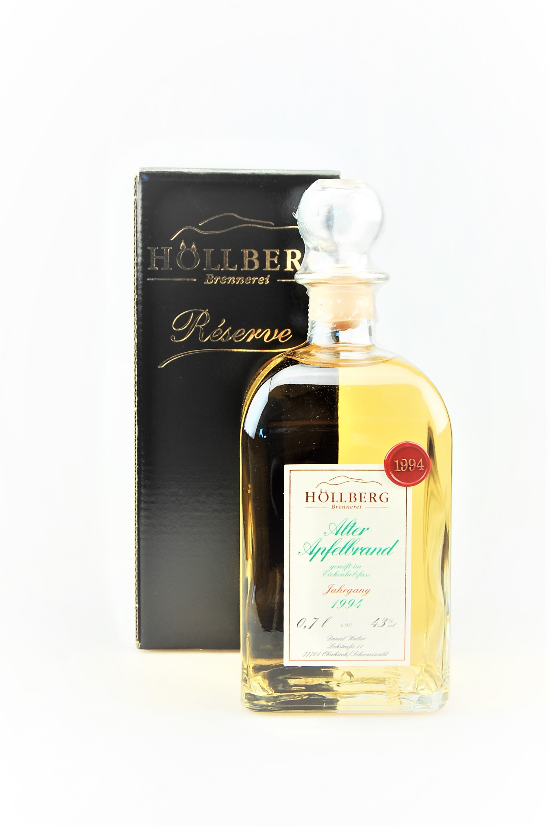 Obstbrand 1994 Alter Apfelbrand Reserve