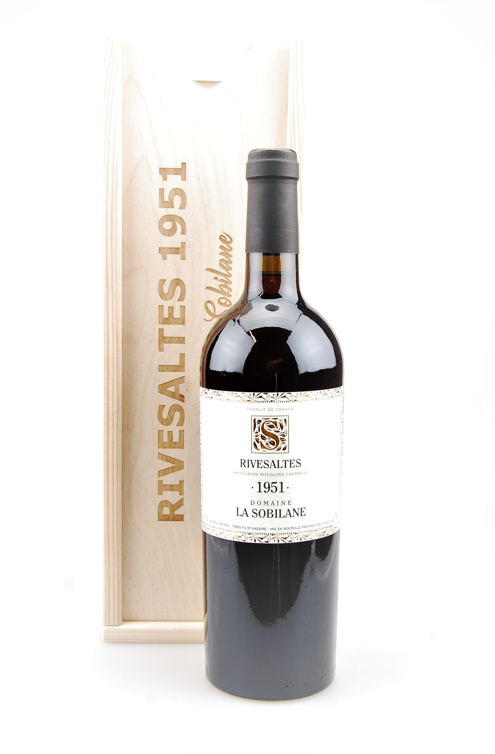 Wein 1951 Rivesaltes Domaine La Sobilane in Holzkiste