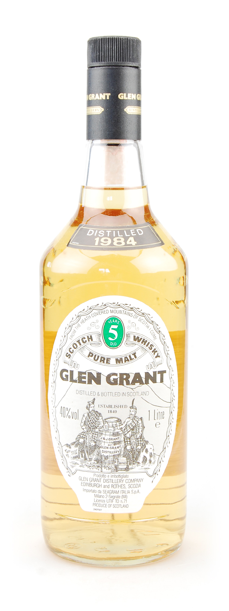 Whisky 1984 Glen Grant Highland Malt 5 years 1 Liter