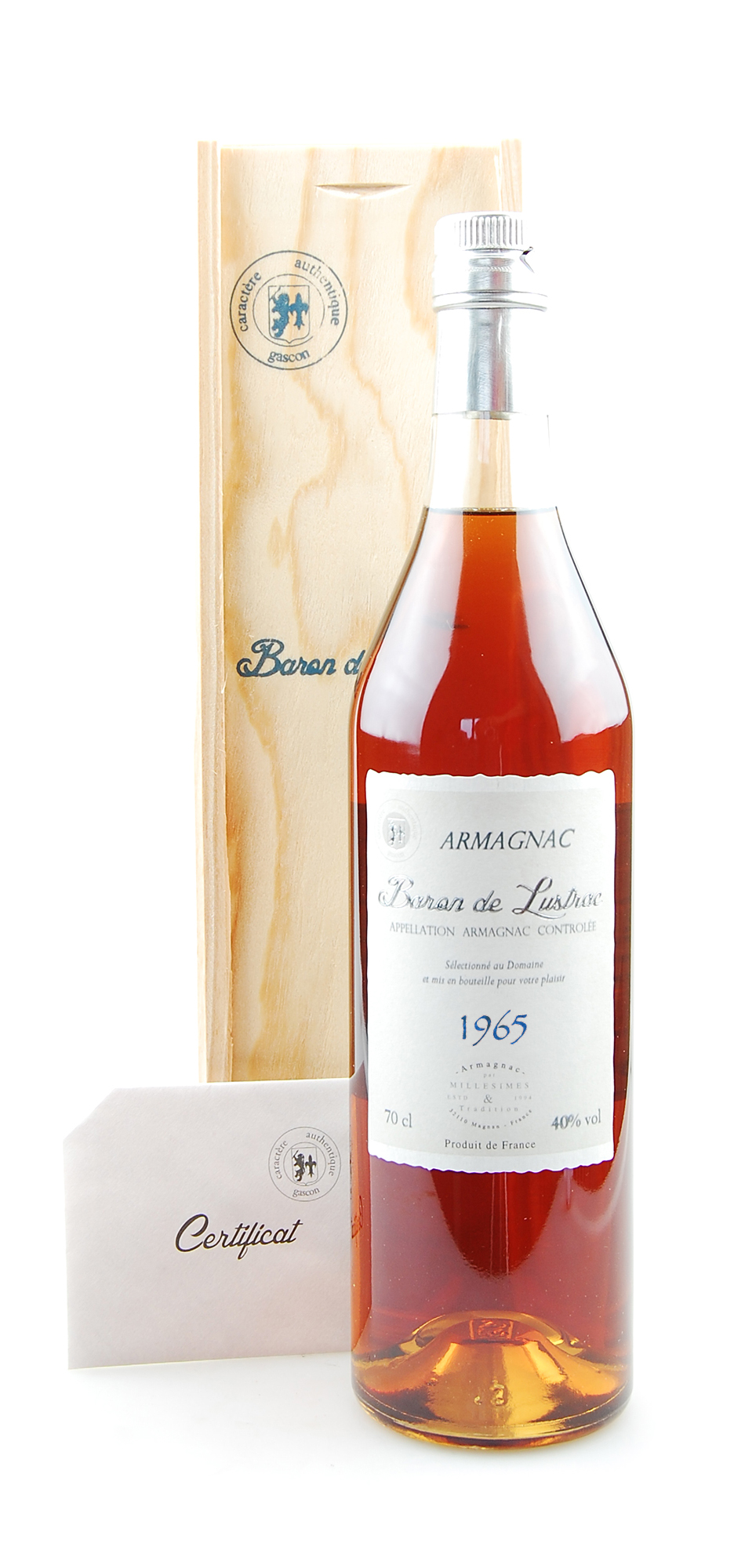 Armagnac 1965 Armagnac Baron de Lustrac - 0,7l