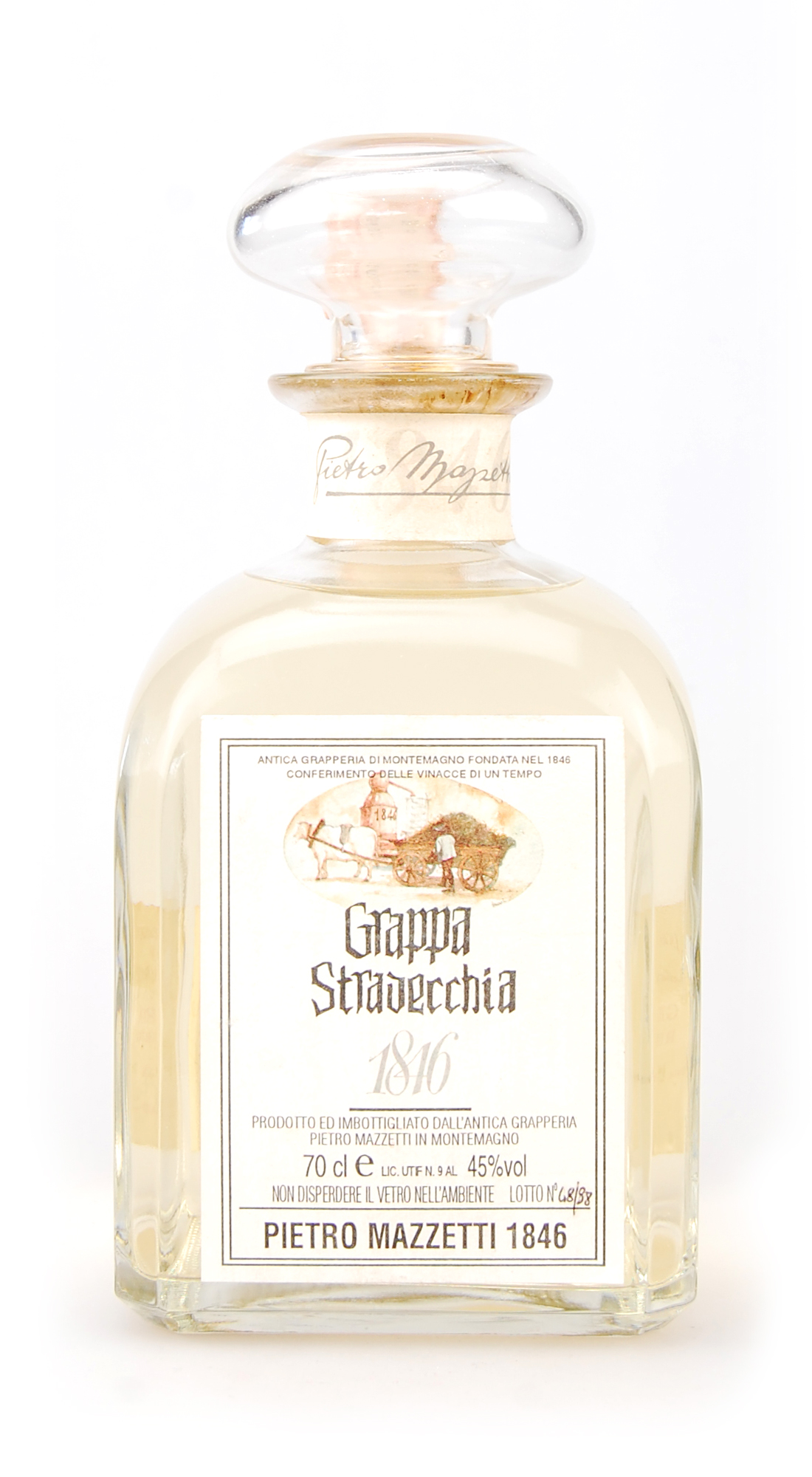 Grappa 1990 Stravecchia Pietro Mazzetti 1846