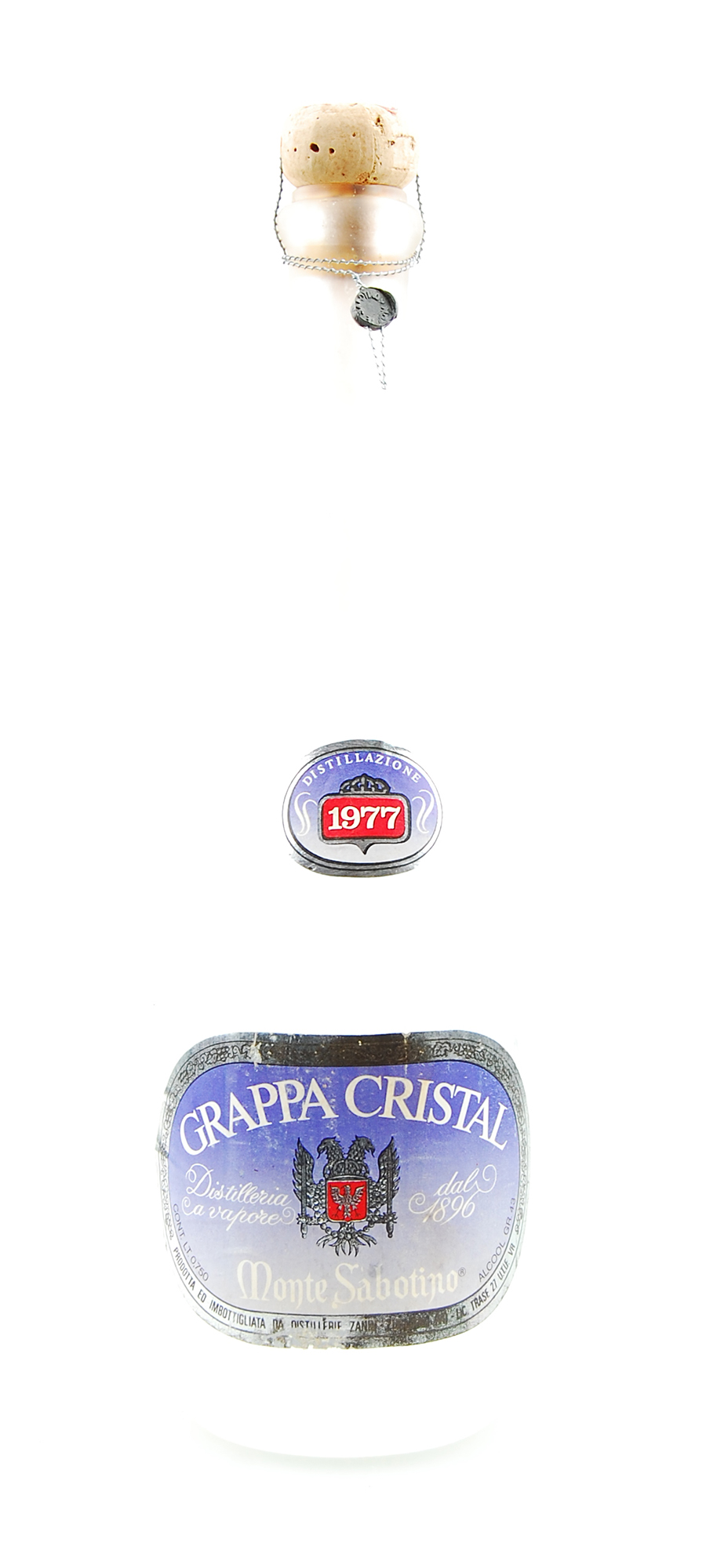 Grappa 1977 Cristal Monte Sabotino Zanin