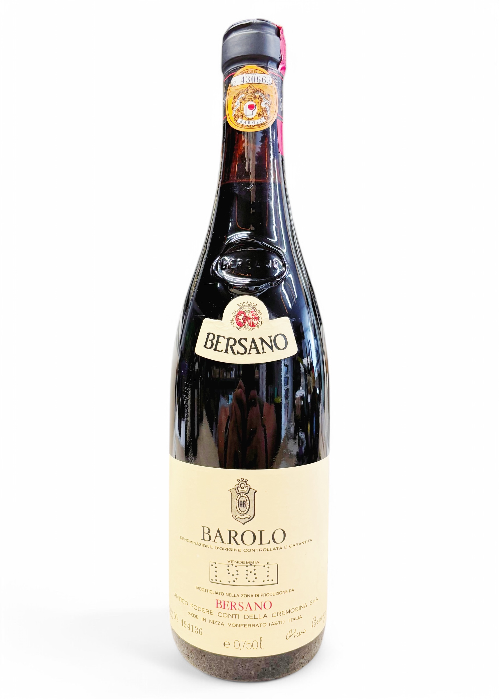 Wein 1981 Barolo Bersano Podere della Cremosina