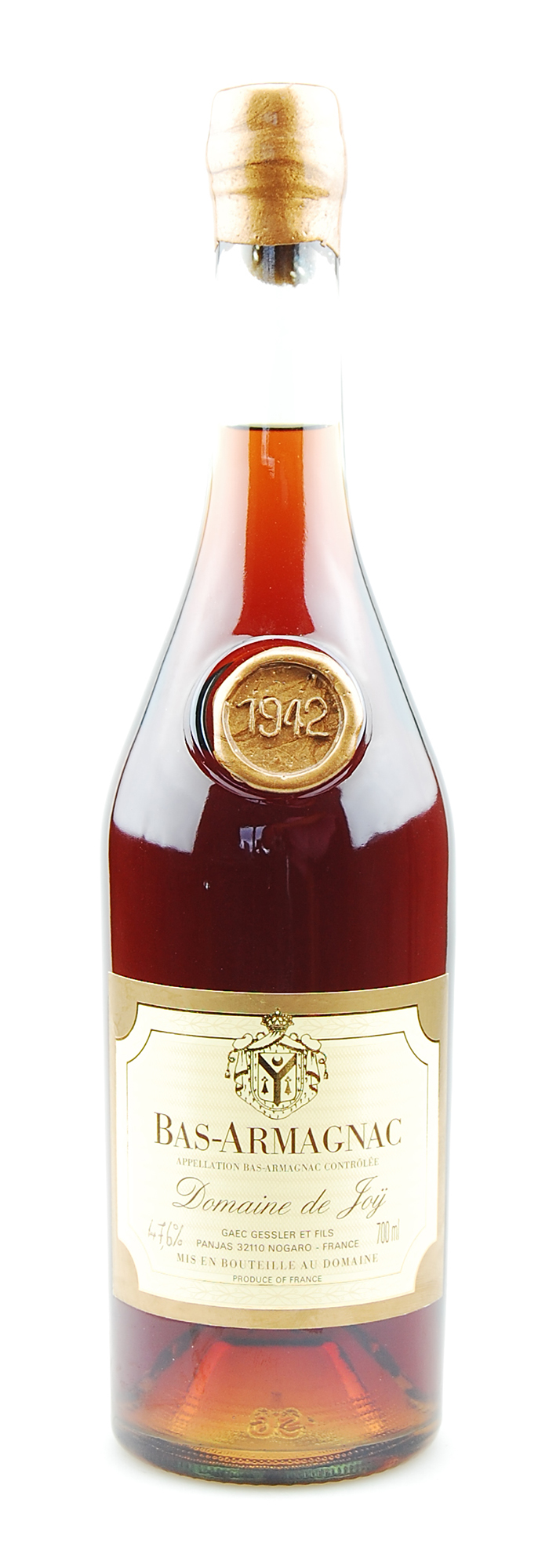 Armagnac 1942 Bas Armagnac Domaine de Joy