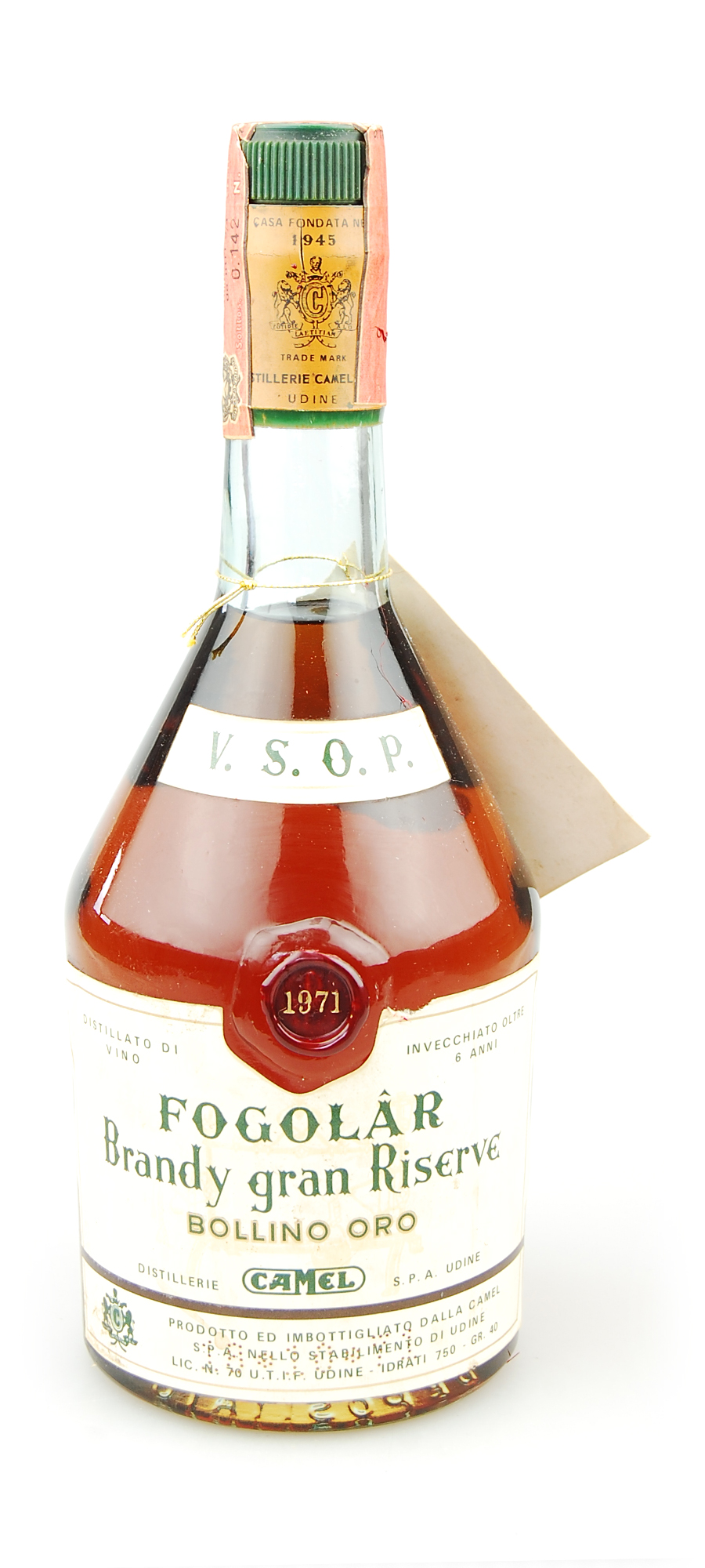 Brandy 1971 Camel Fogolar Gran Riserve Bollino Oro