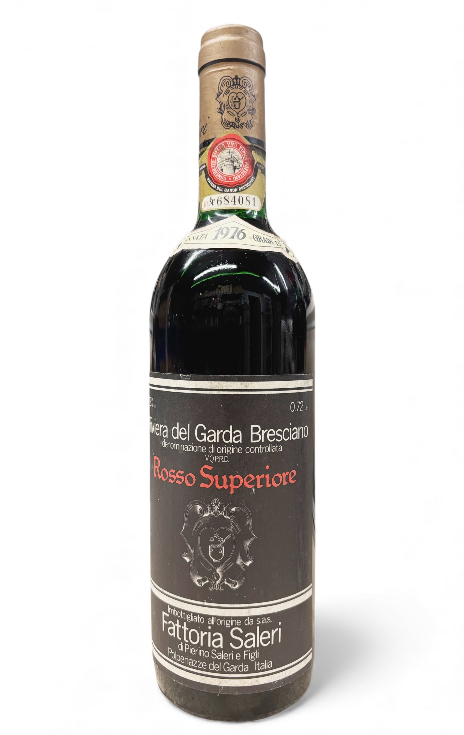 Wein 1976 Riviera del Garda Bresciano Rosso Superiore