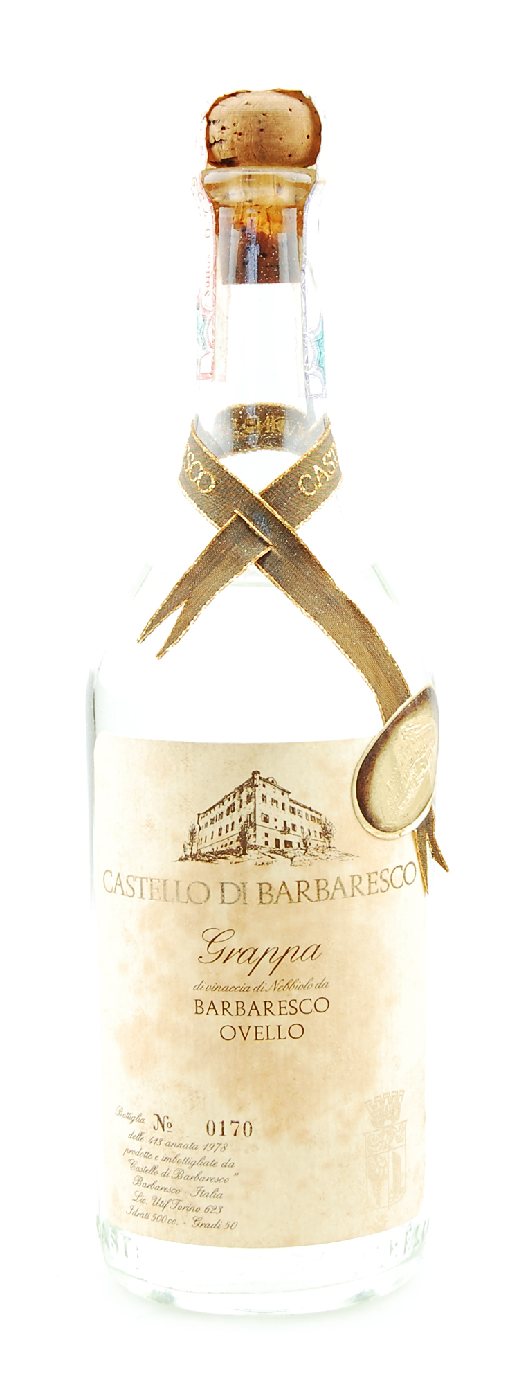 Grappa 1978 Barbaresco Ovello Castello di Barbaresco