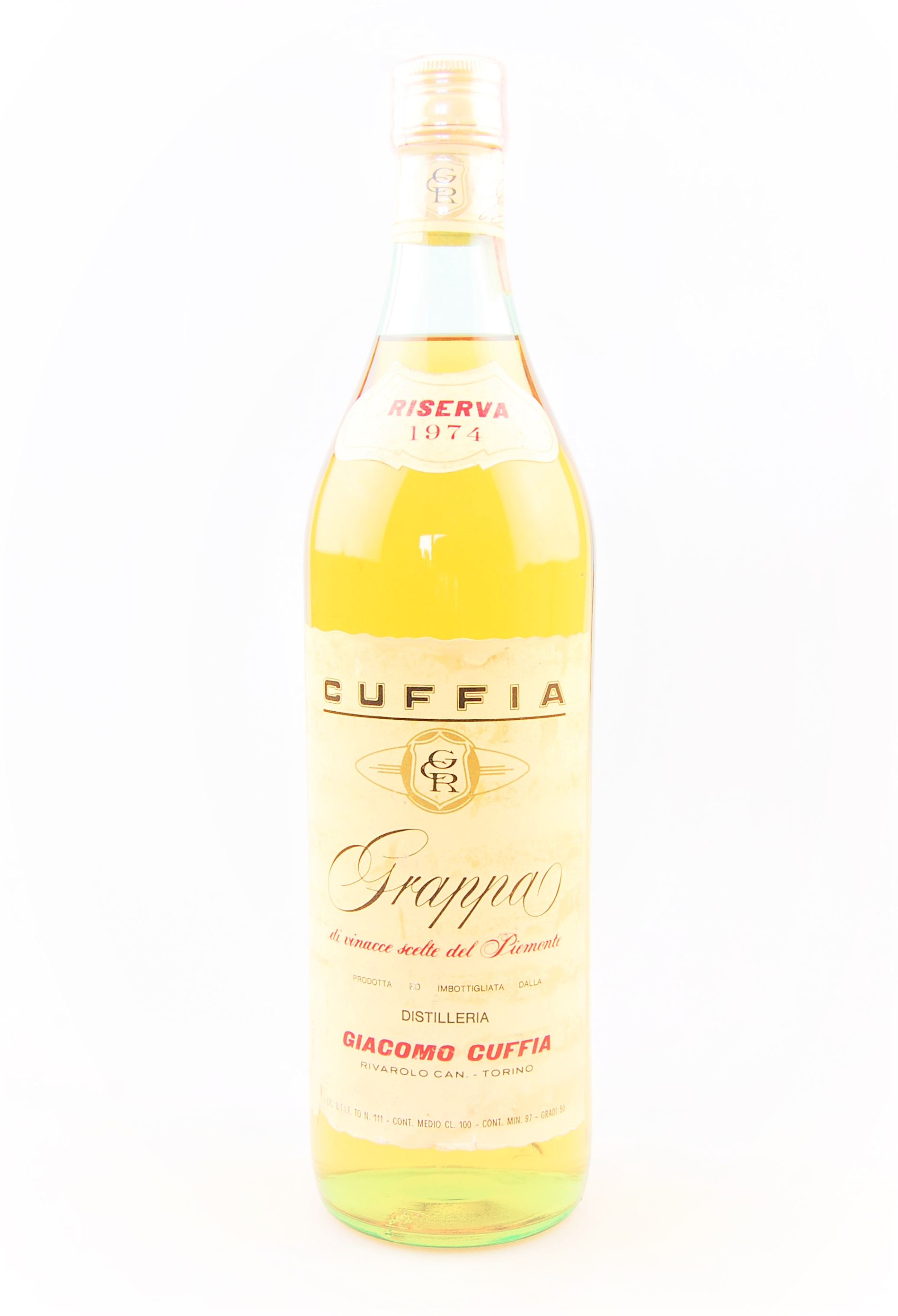 Grappa 1974 Riserva Giacomo Cuffia