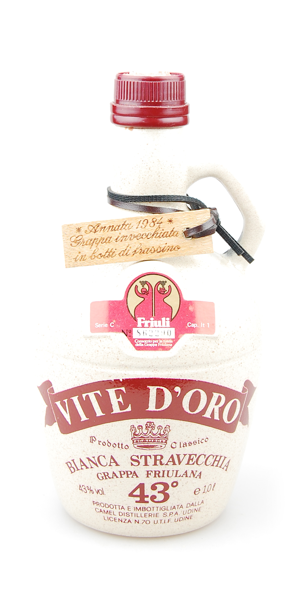 Grappa 1984 Vite d'Ora Camel Bianca Stravecchia