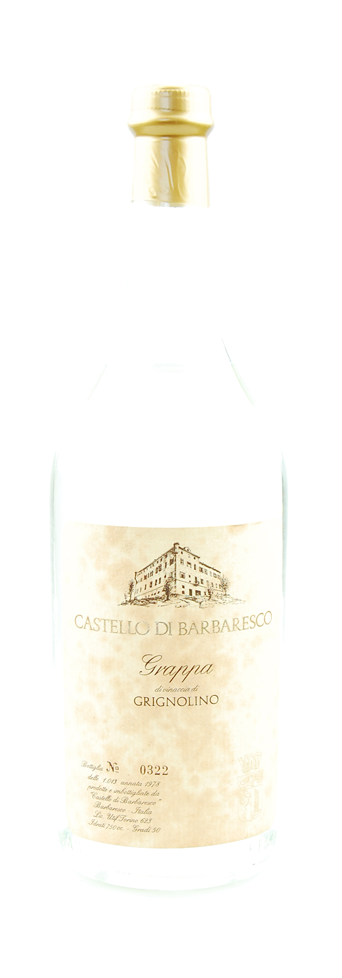 Grappa 1978 di Grignolino Castello di Barbaresco