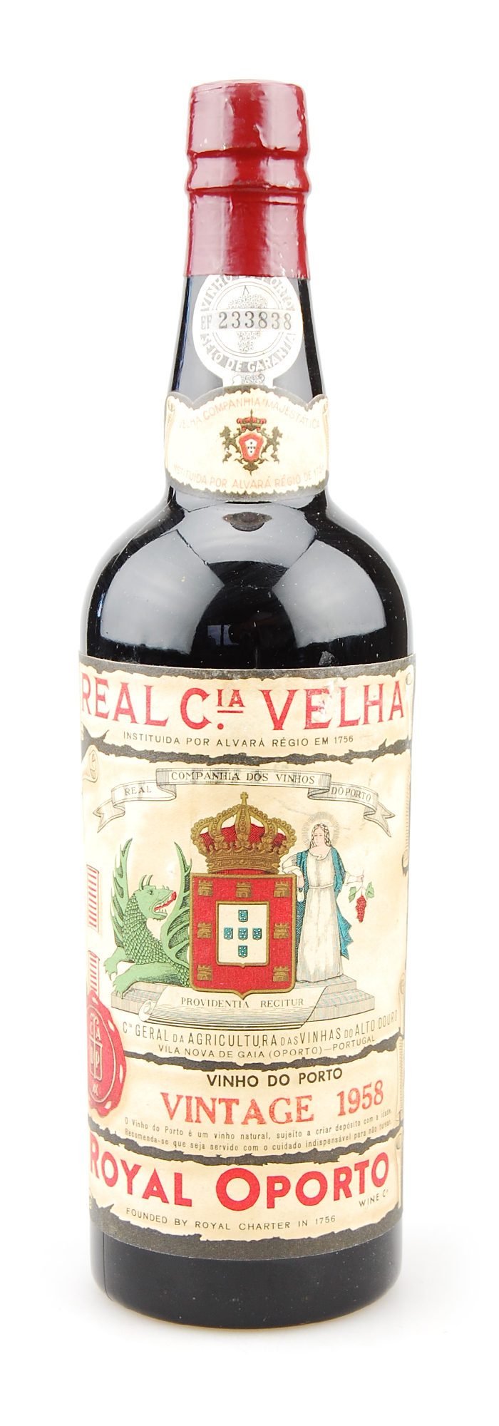 Portwein 1958 Royal Oporto C.A. Velha Vintage