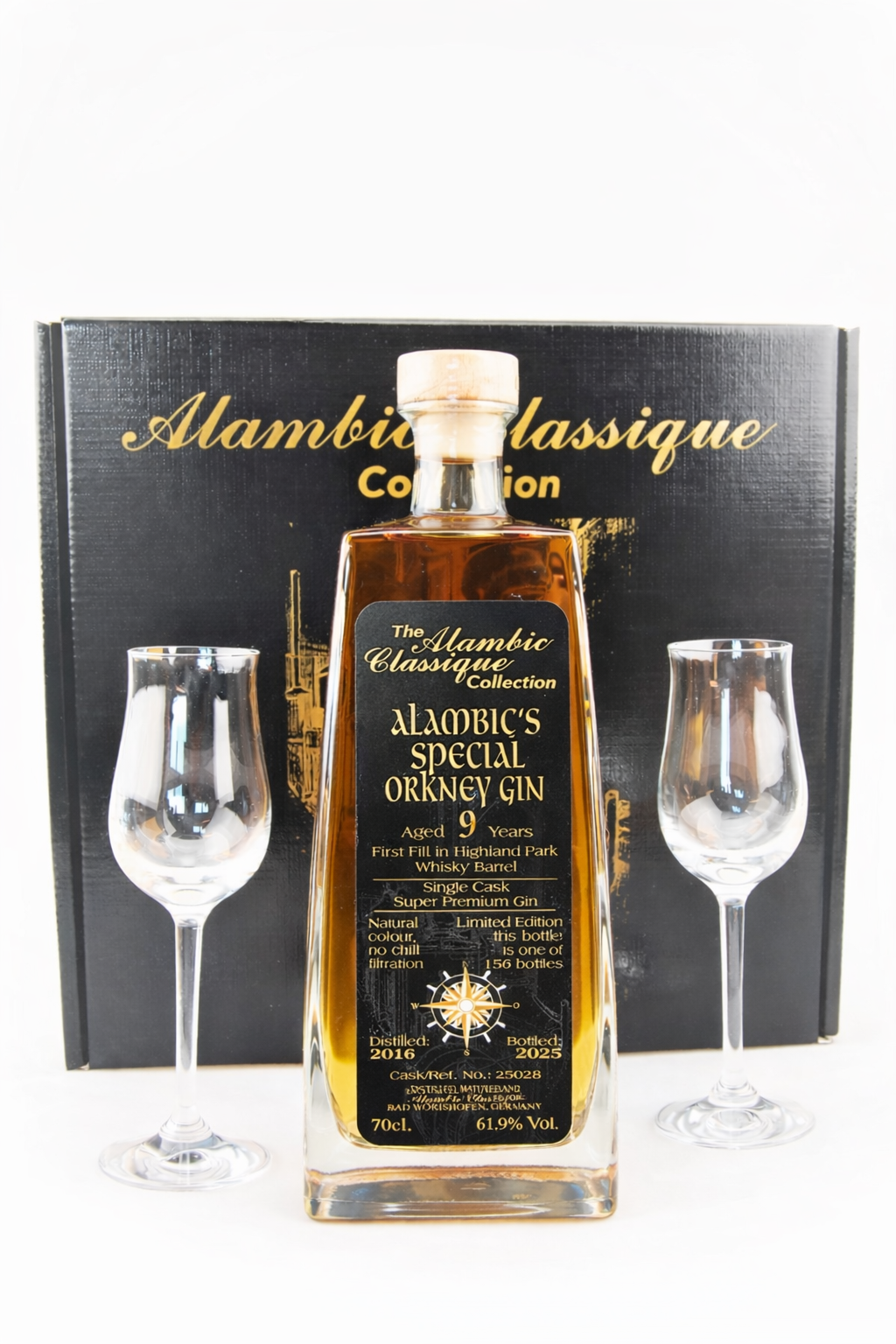 Gin 2016 Alambic´s Special Orkney Geschenk-Set 9 Jahre gereift