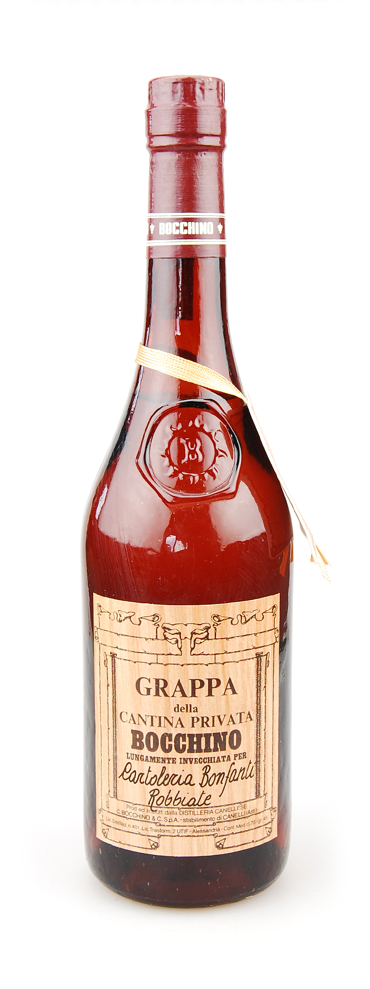 Grappa 1979 della Cantina Privata Bocchino Invecchiata