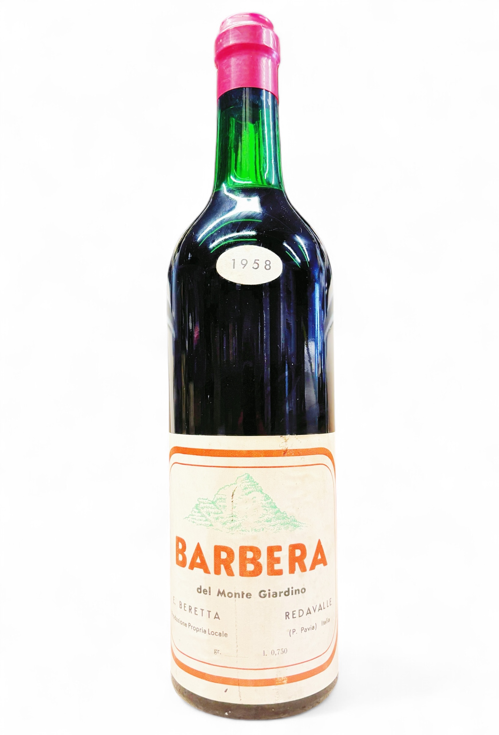 Wein 1958 Barbera del Monte Giardino Beretta