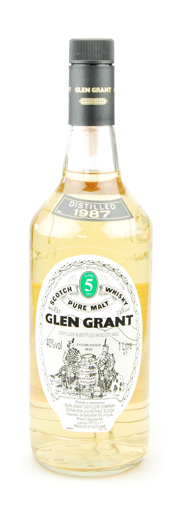 Whisky 1987 Glen Grant Highland Malt 1 Liter 5 years old