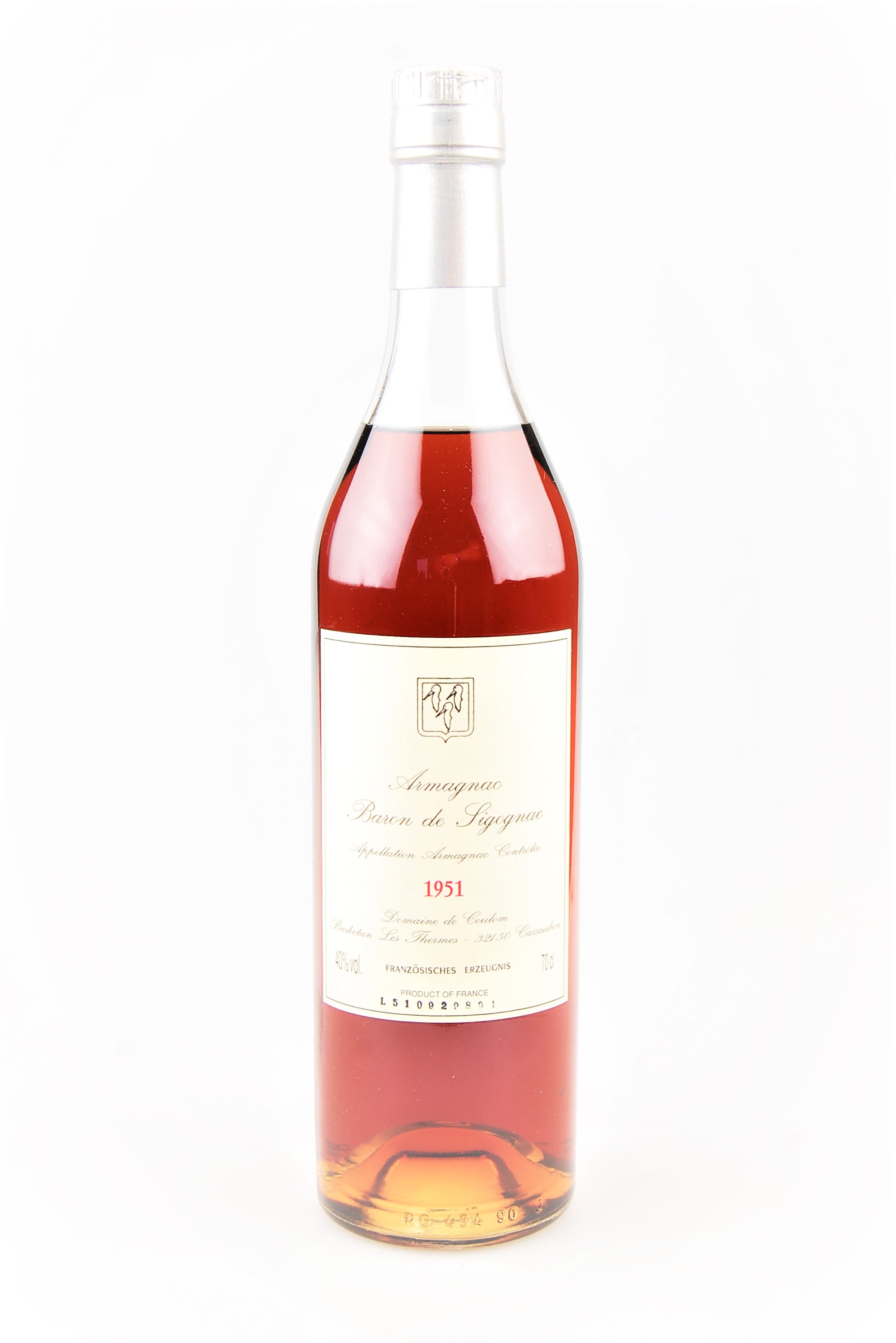 Armagnac 1951 Armagnac Baron de Sigognac