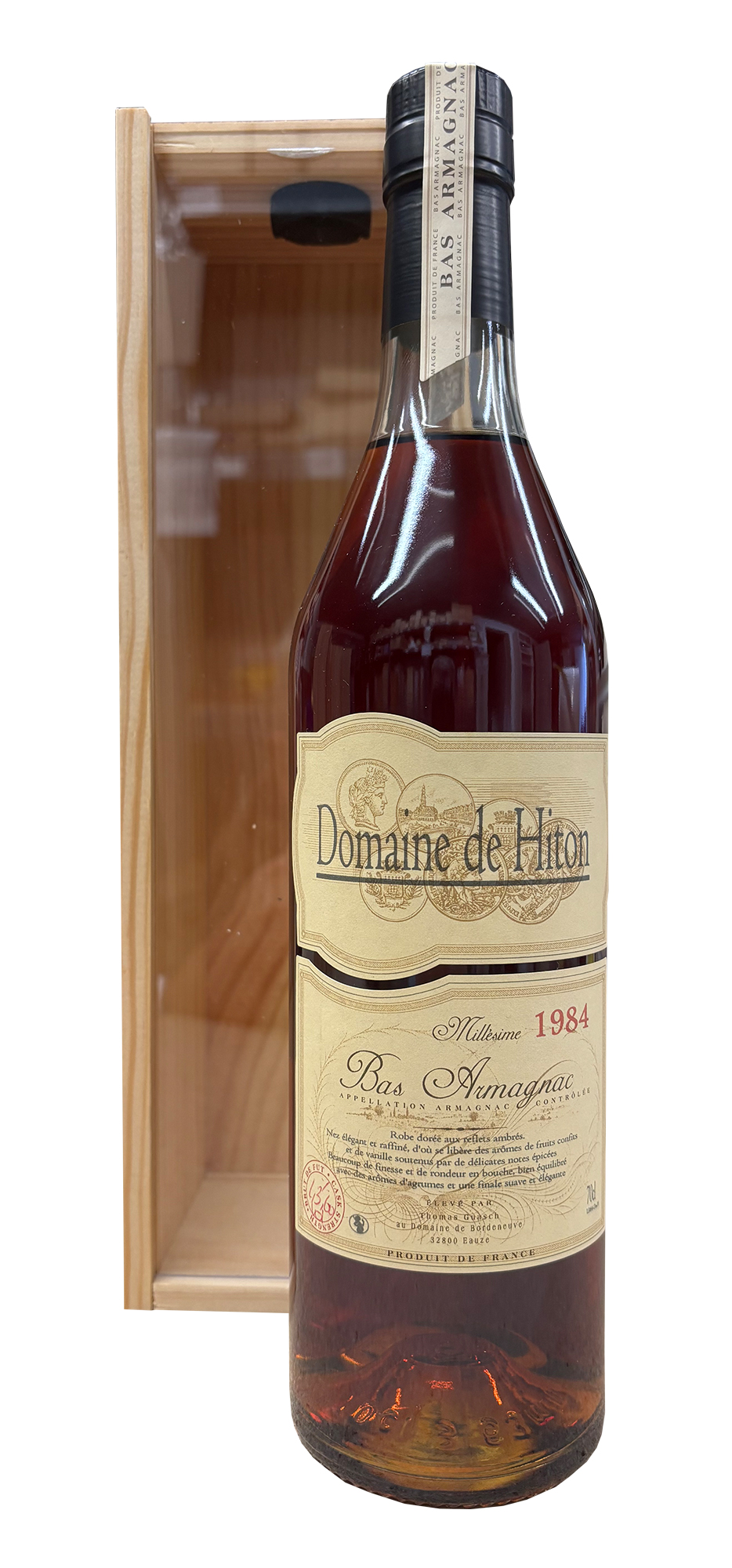 Armagnac 1984 Bas-Armagnac Domaine de Hiton