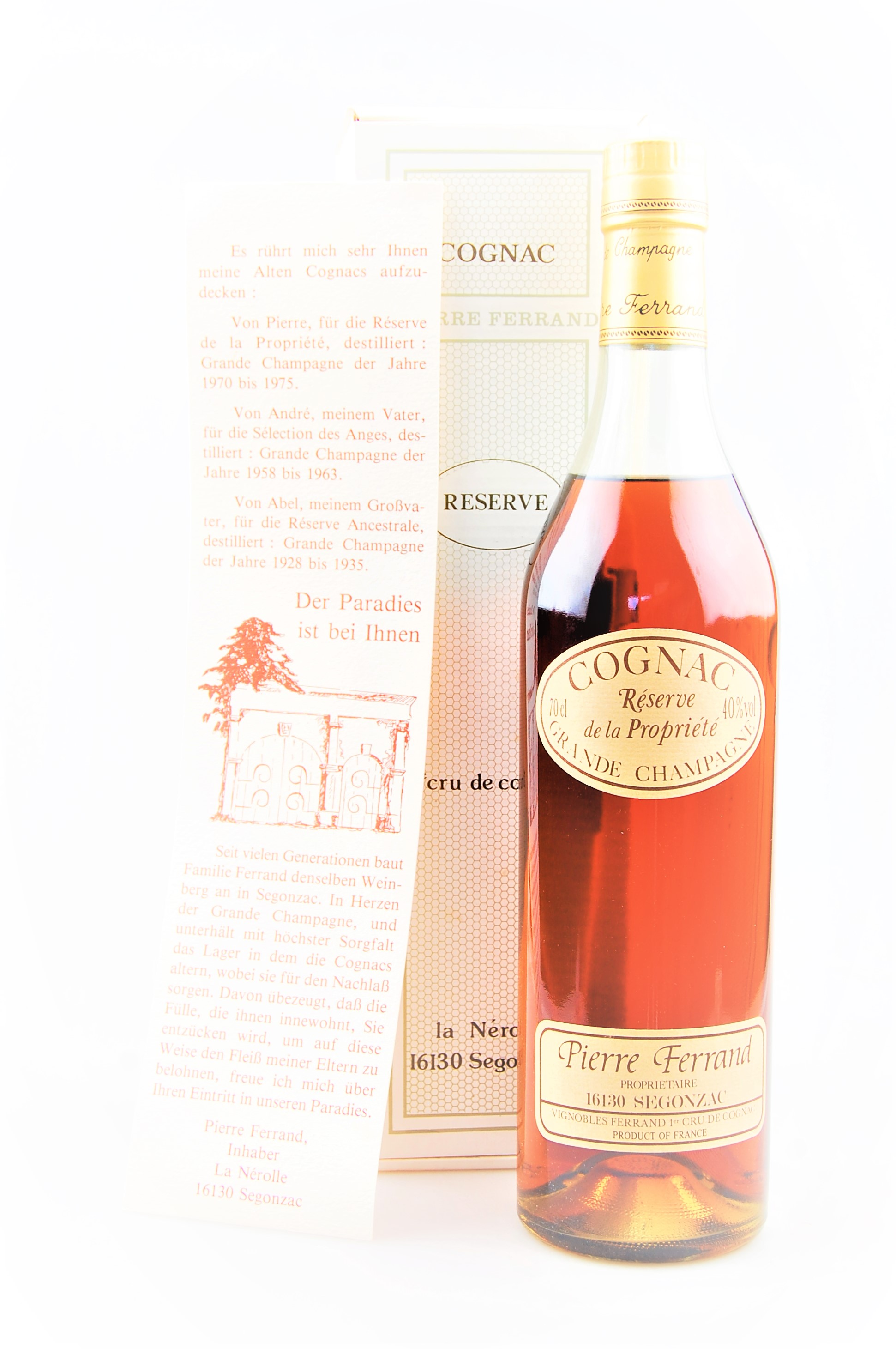 Cognac Reserve de la Propriete Ferrand Grande Champagne