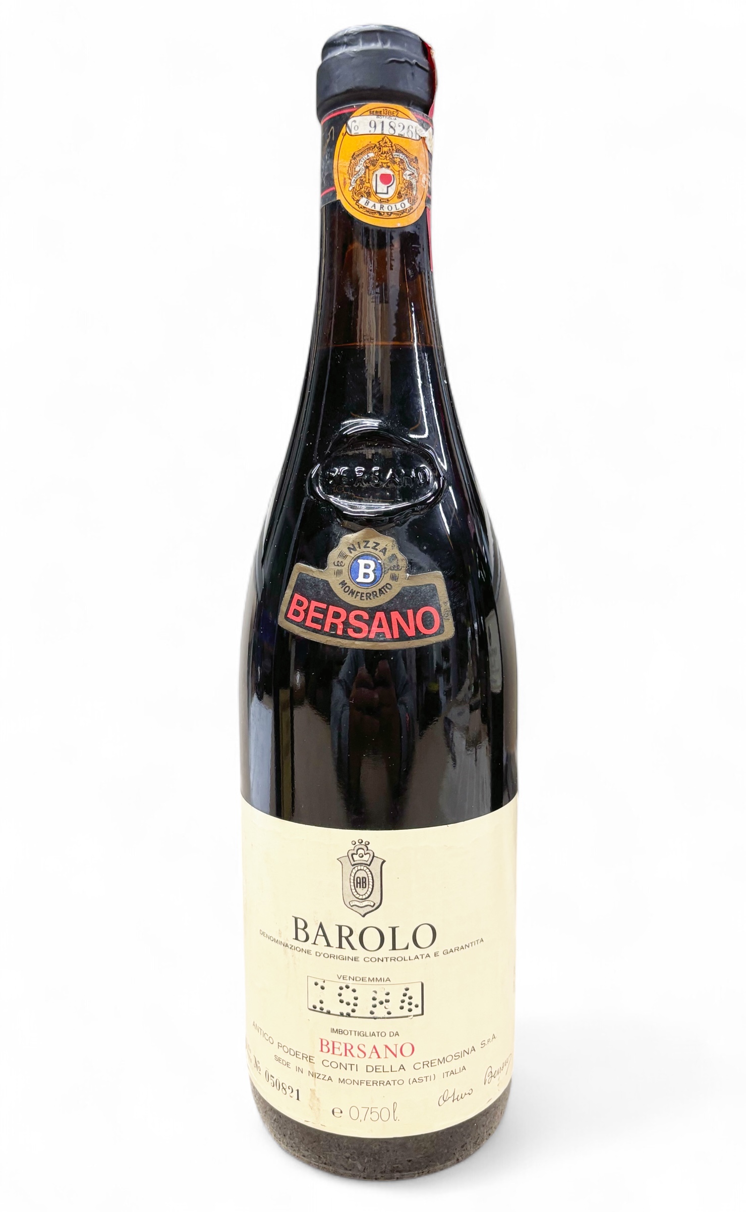 Wein 1984 Barolo Bersano Podere della Cremosina