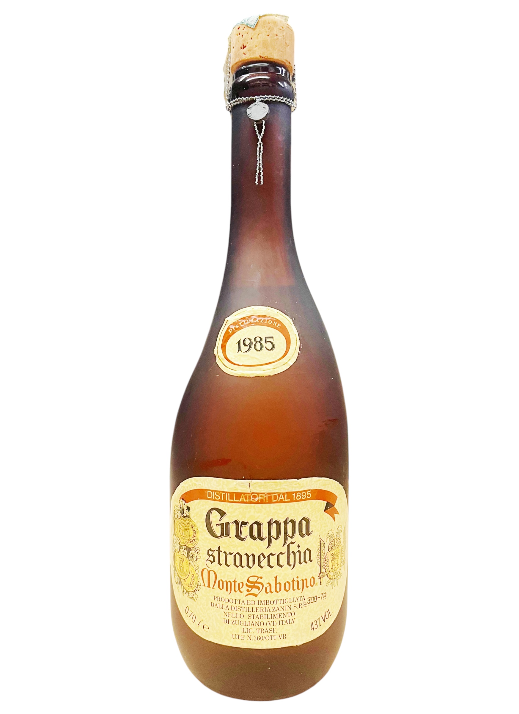 Grappa 1985 Monte Sabotino Stravecchia Zanin