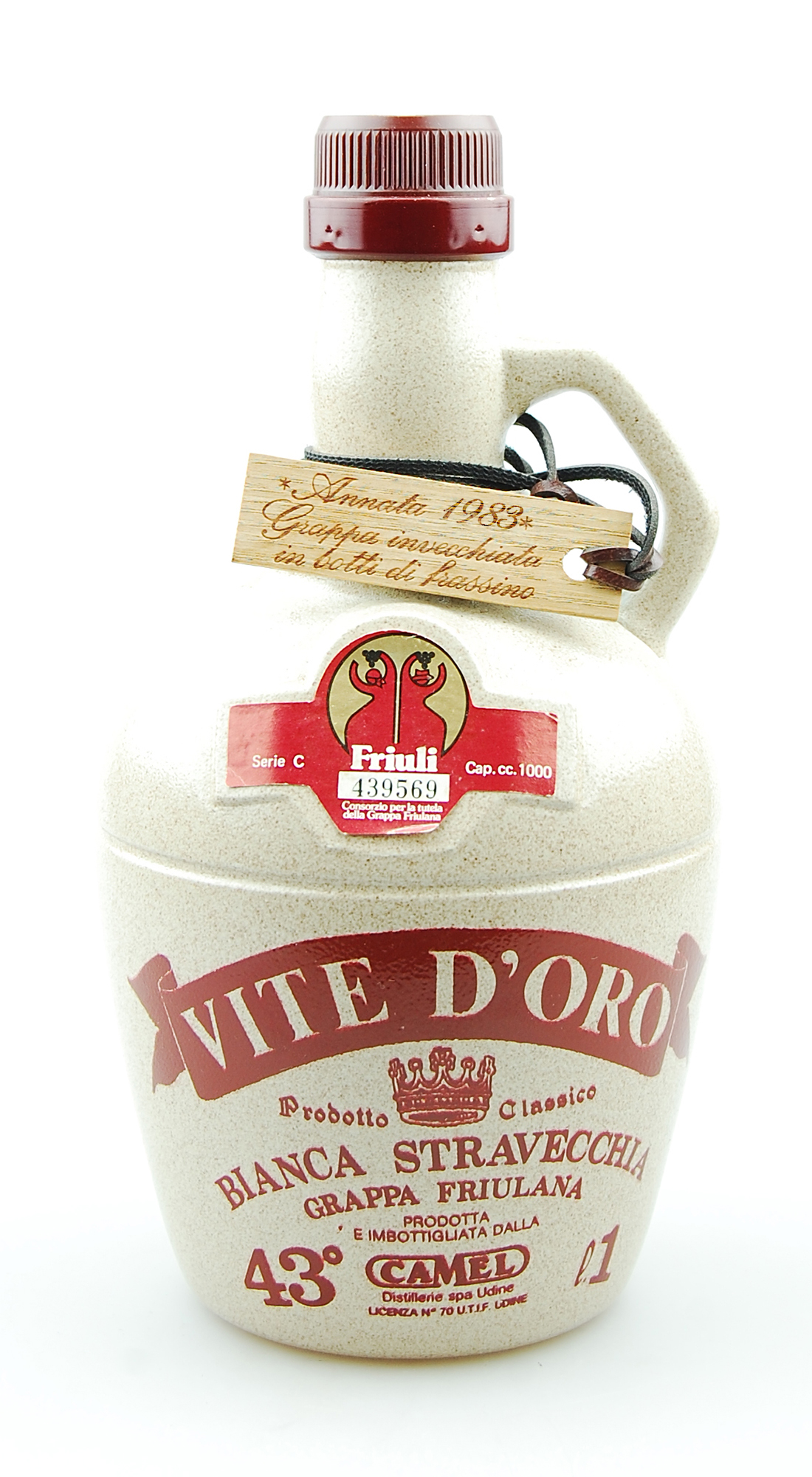 Grappa 1983 Vite d'Ora Camel Bianca Stravecchia