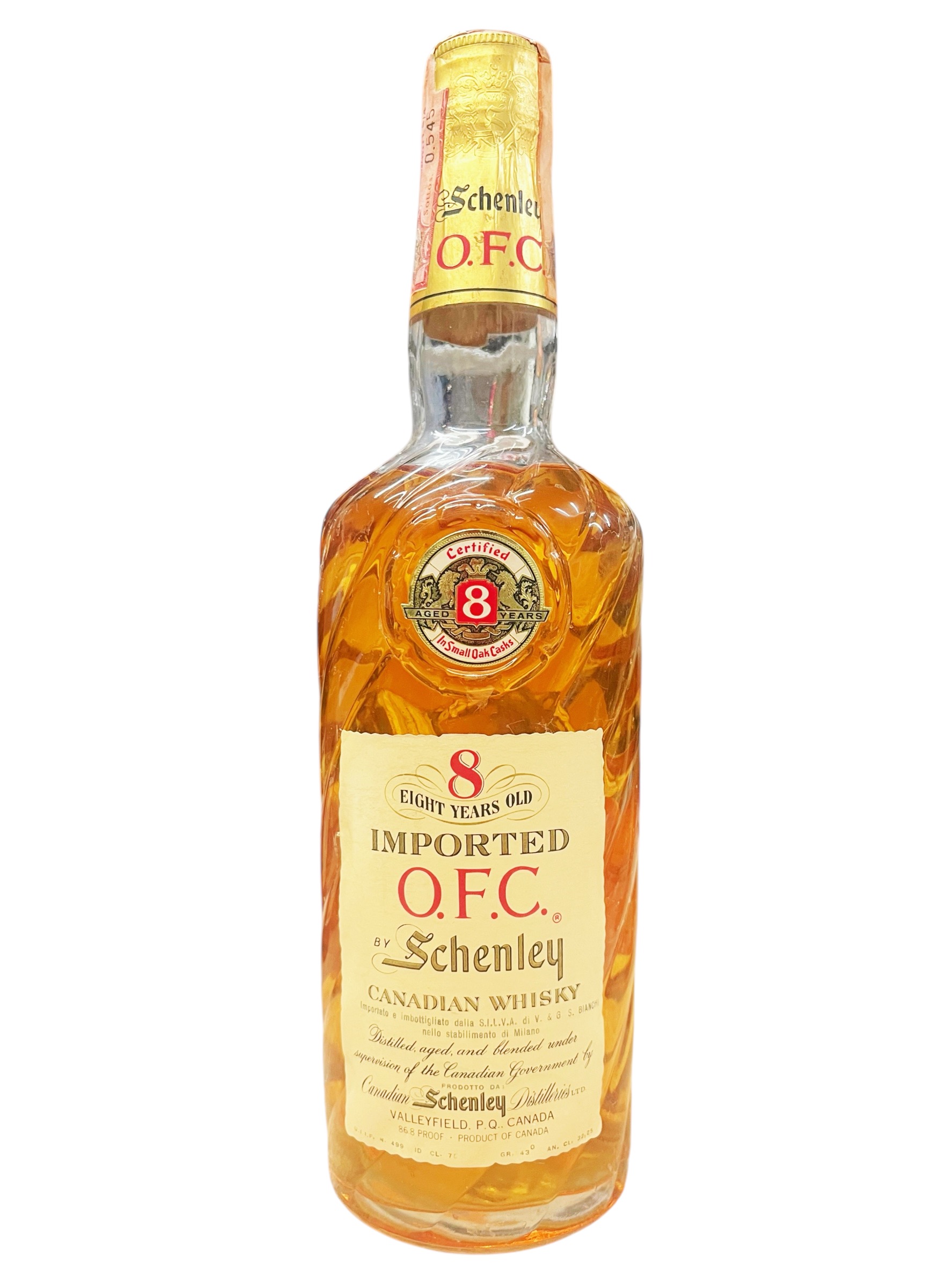 Whisky 1956 Schenley OFC 8 Years Blended Scotch