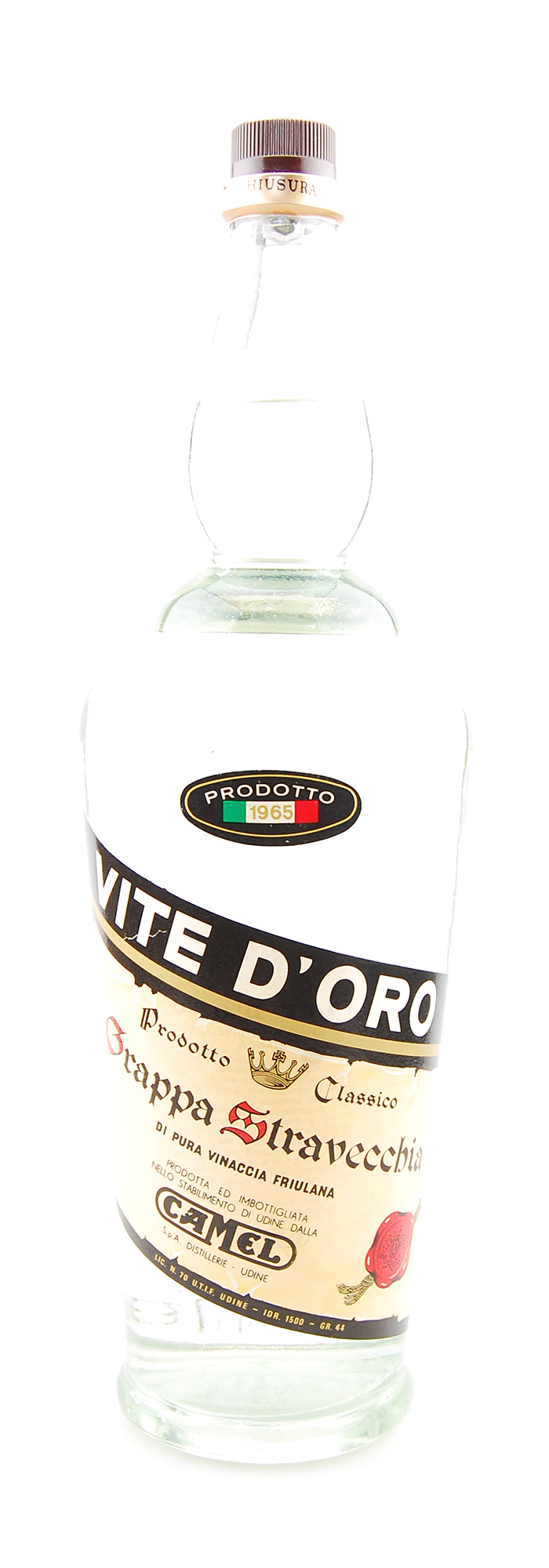 Grappa 1965 Camel Vite d´Oro Stravecchia 1,5 Liter