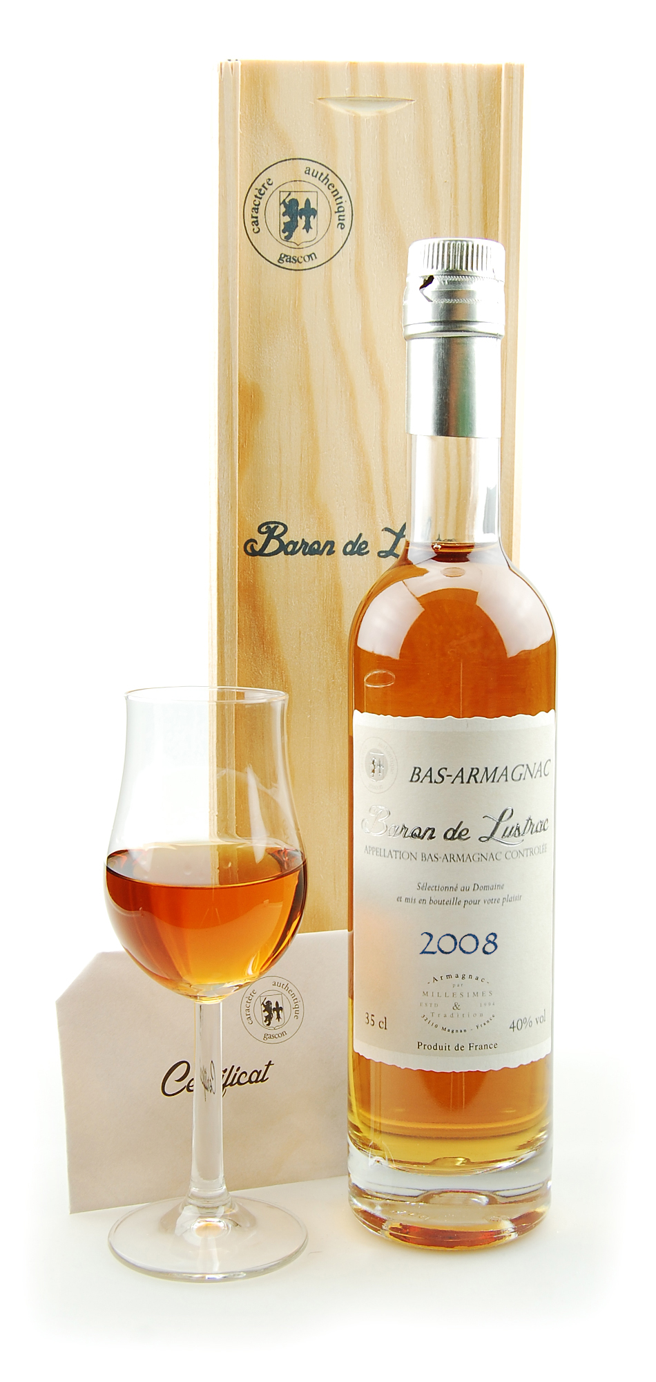 Armagnac 2008 Bas-Armagnac Baron de Lustrac