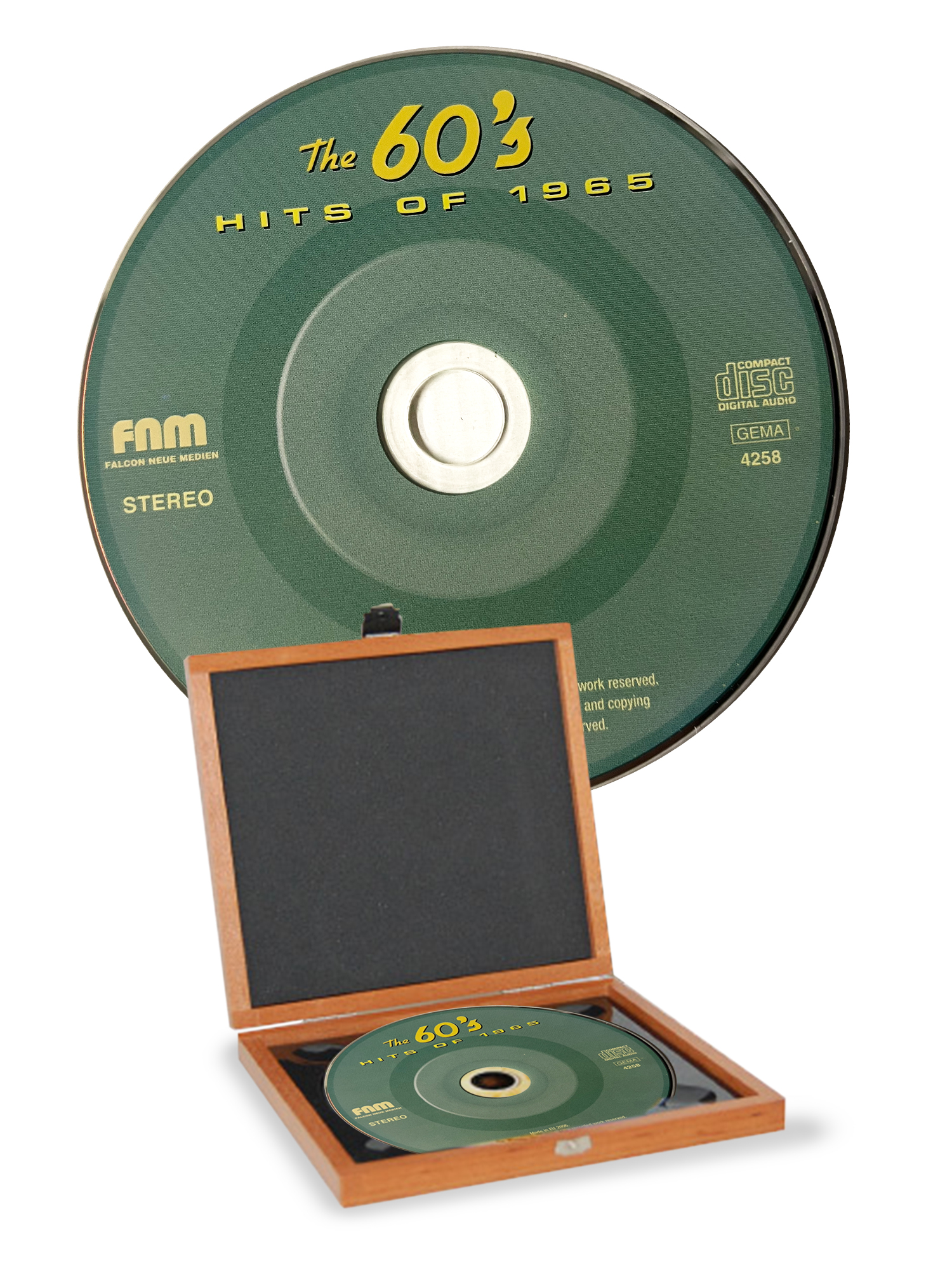 CD 1965 Musik Hits in Luxusbox mit Gravur