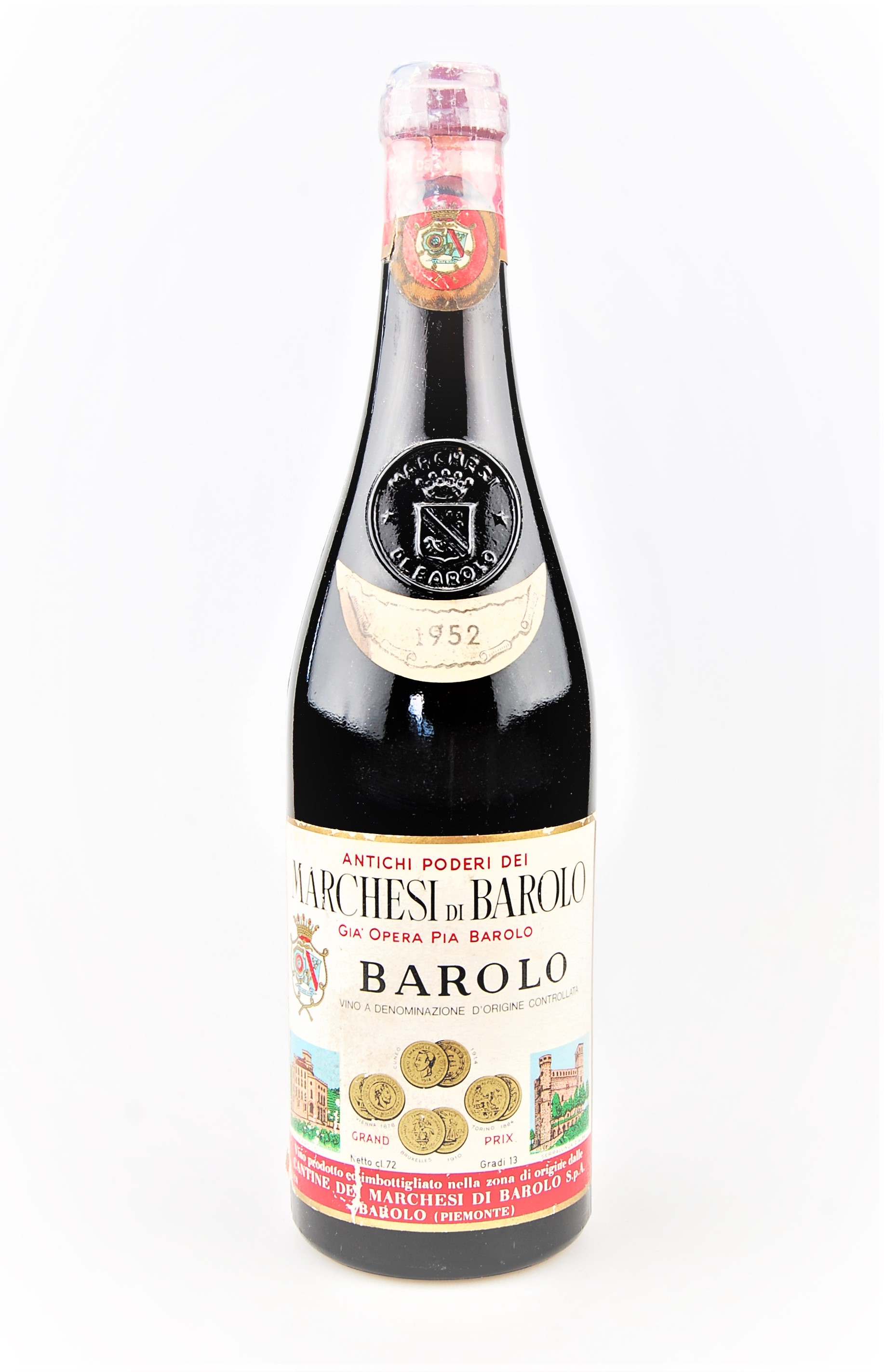 Wein 1952 Barolo Marchesi di Barolo Gia Opera