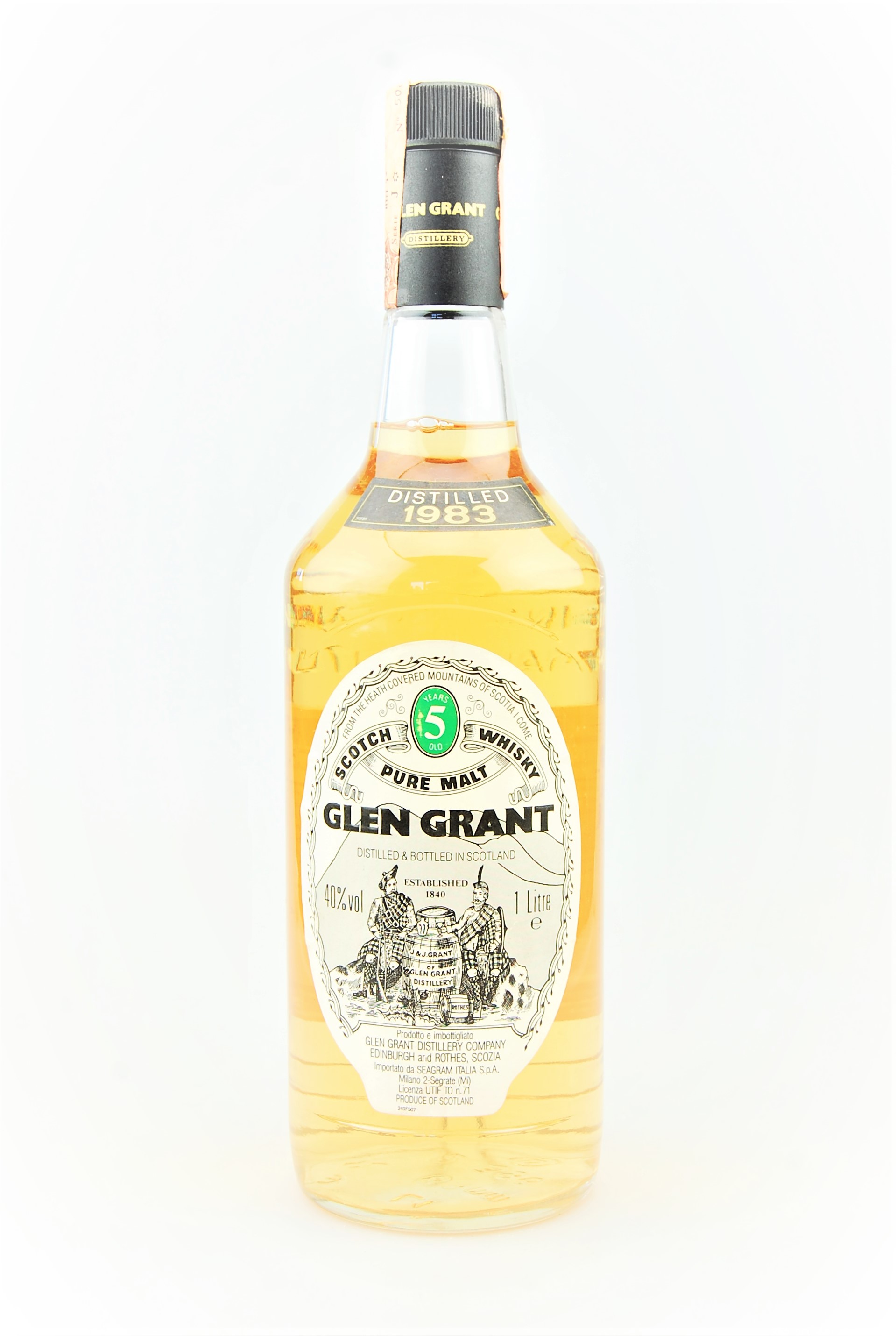 Whisky 1983 Glen Grant Highland Malt 5 years 1 Liter