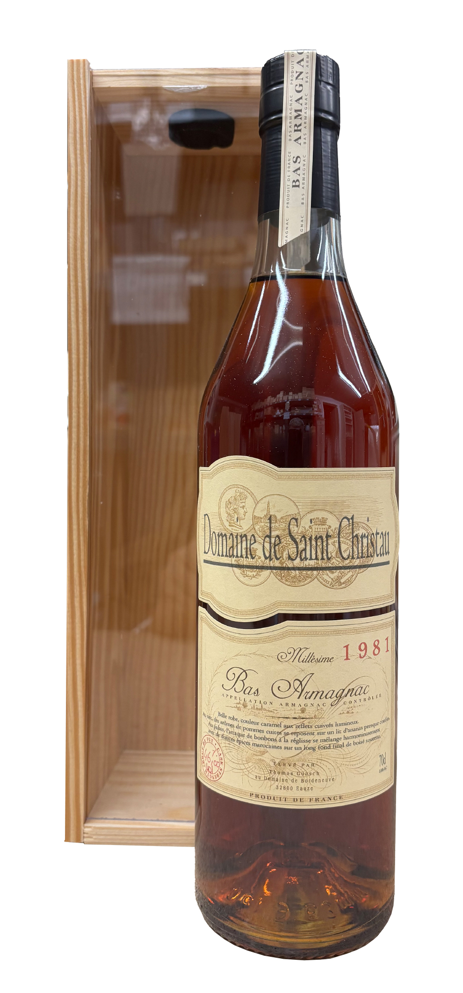 Armagnac 1981 Bas-Armagnac Domaine de St. Christau