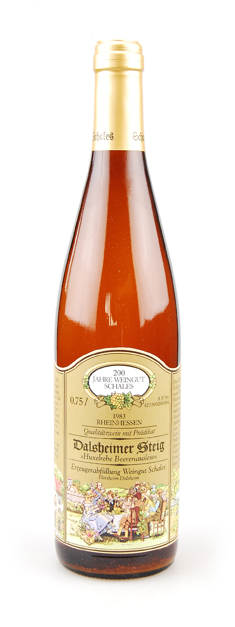 Wein 1983 Dalsheimer Steig Beerenauslese Huxelrebe - Top!