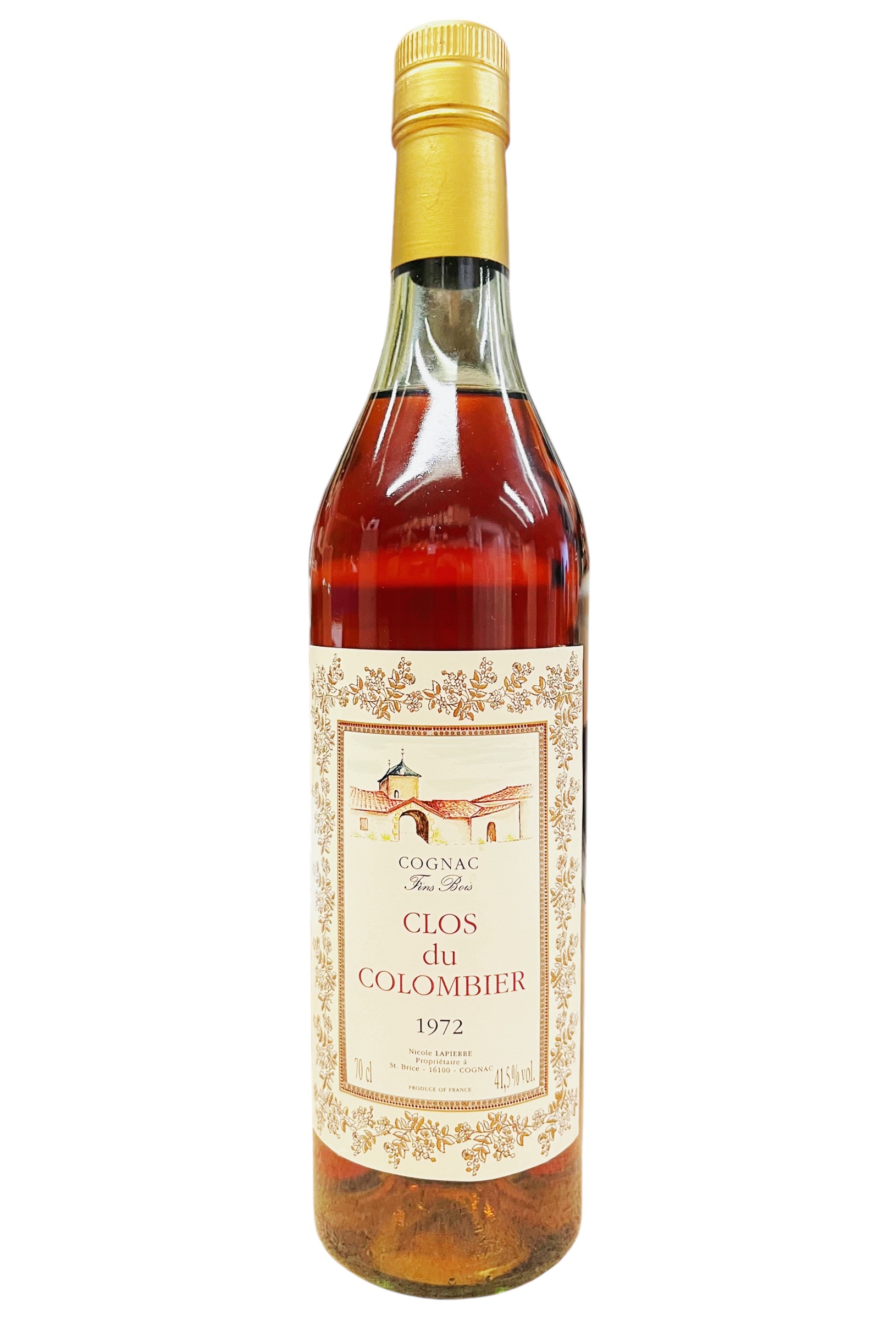 Cognac 1972 Fins Bois Clos du Colombier - Rarität!