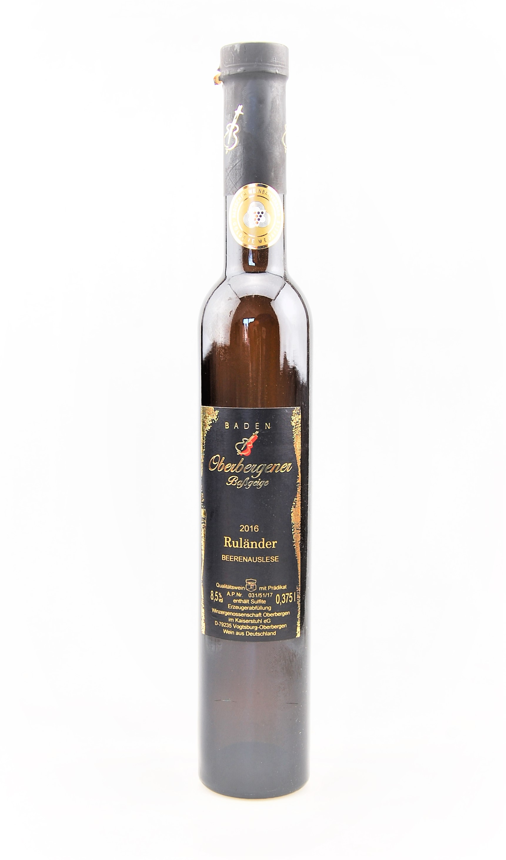 Wein 2016 Oberbergener Baßgeige Ruländer Beerenauslese