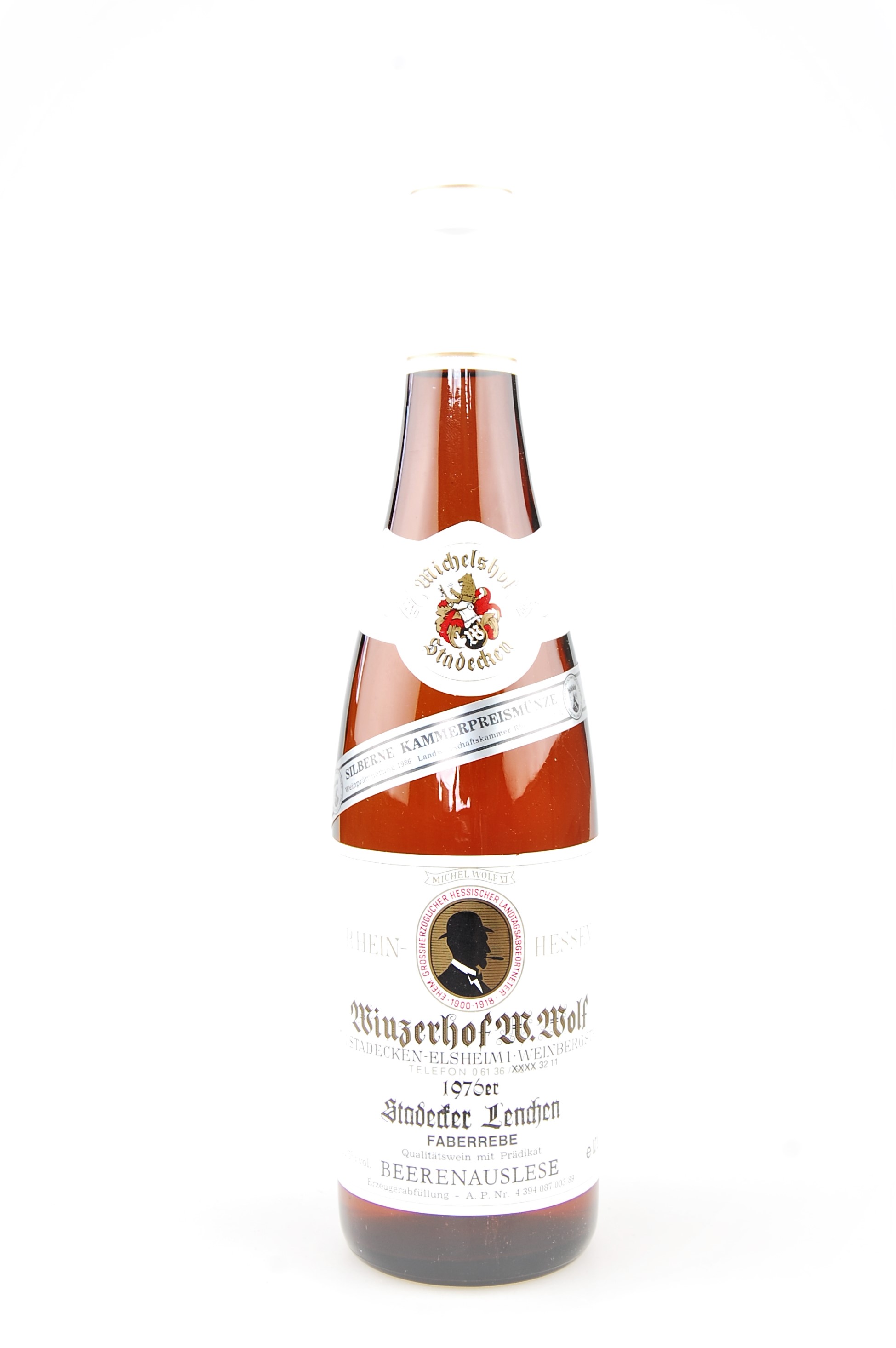 Wein 1976 Stadecker Lenchen Beerenauslese Faberrebe