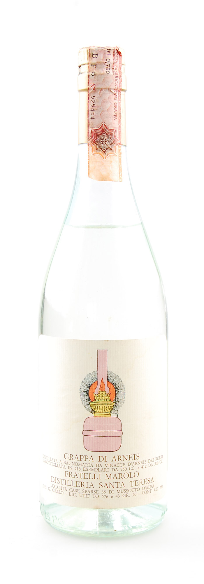 Grappa 1982 di Arneis Fratelli Marolo Santa Teresa