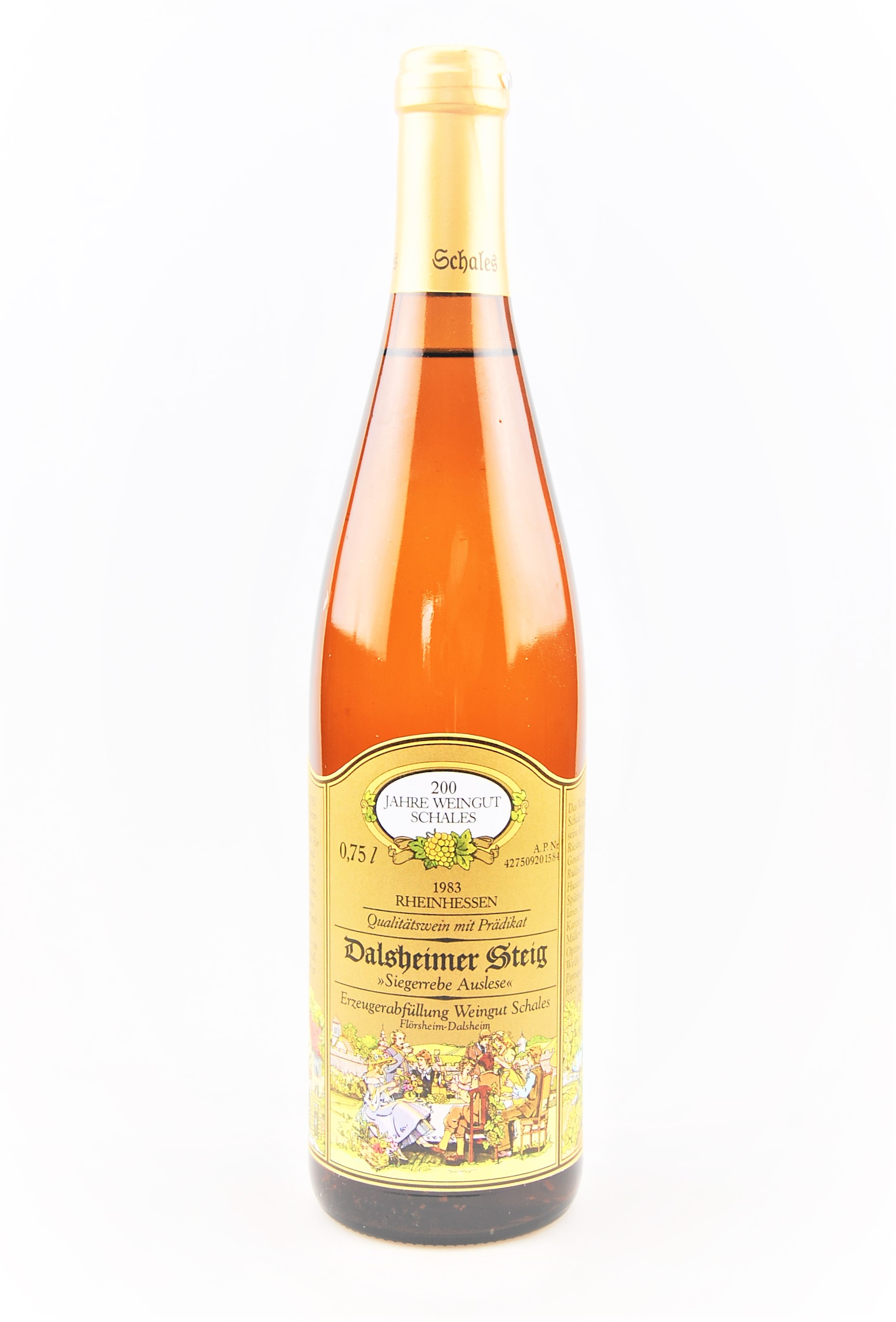 Wein 1983 Dalsheimer Steig Auslese Siegerrebe - Top!